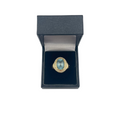 18ct Natural Aquamarine Ring Carat: 18ct Gold Colour: Yellow Gold Size: Q 1/2 Stones: Natural Aquamarine Weight: 8.88g