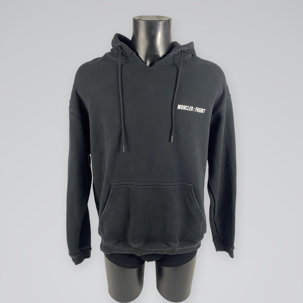7 Moncler FRGMT Hiroshi Fujiwara Logo Hoodie Black