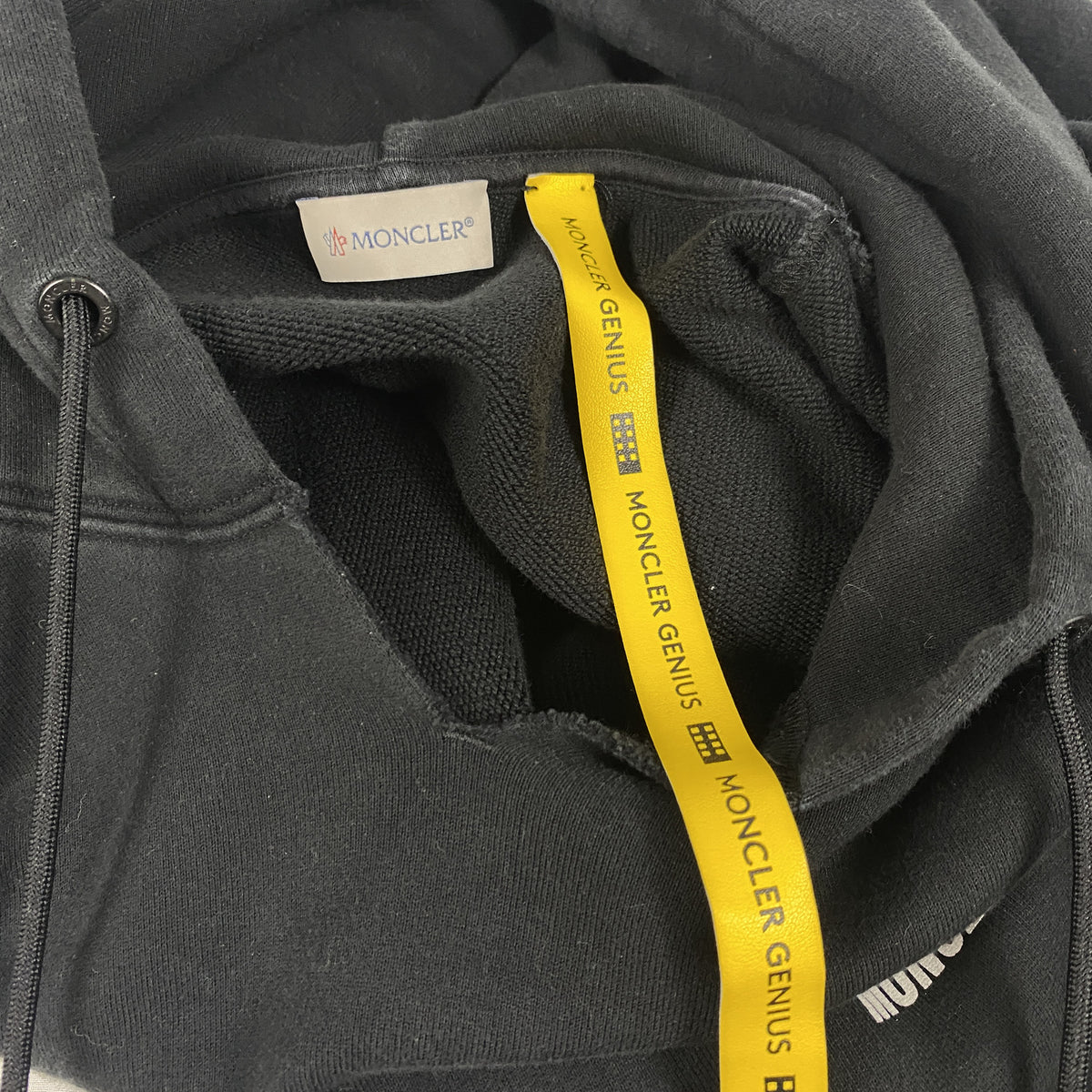 7 Moncler FRGMT Hiroshi Fujiwara Logo Hoodie Black