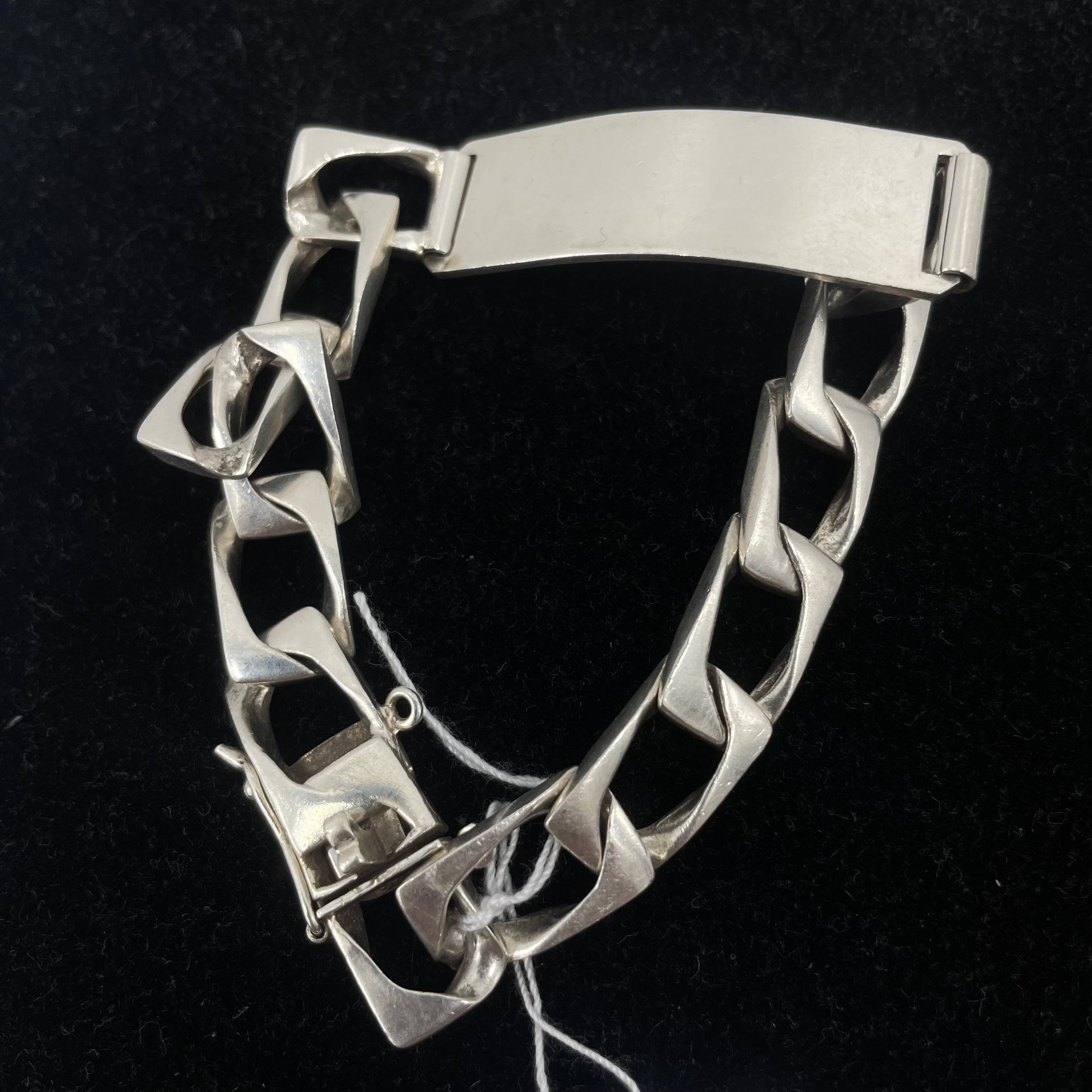 925 HEAVY CURB LINK ID BRACELET 9" 11MM