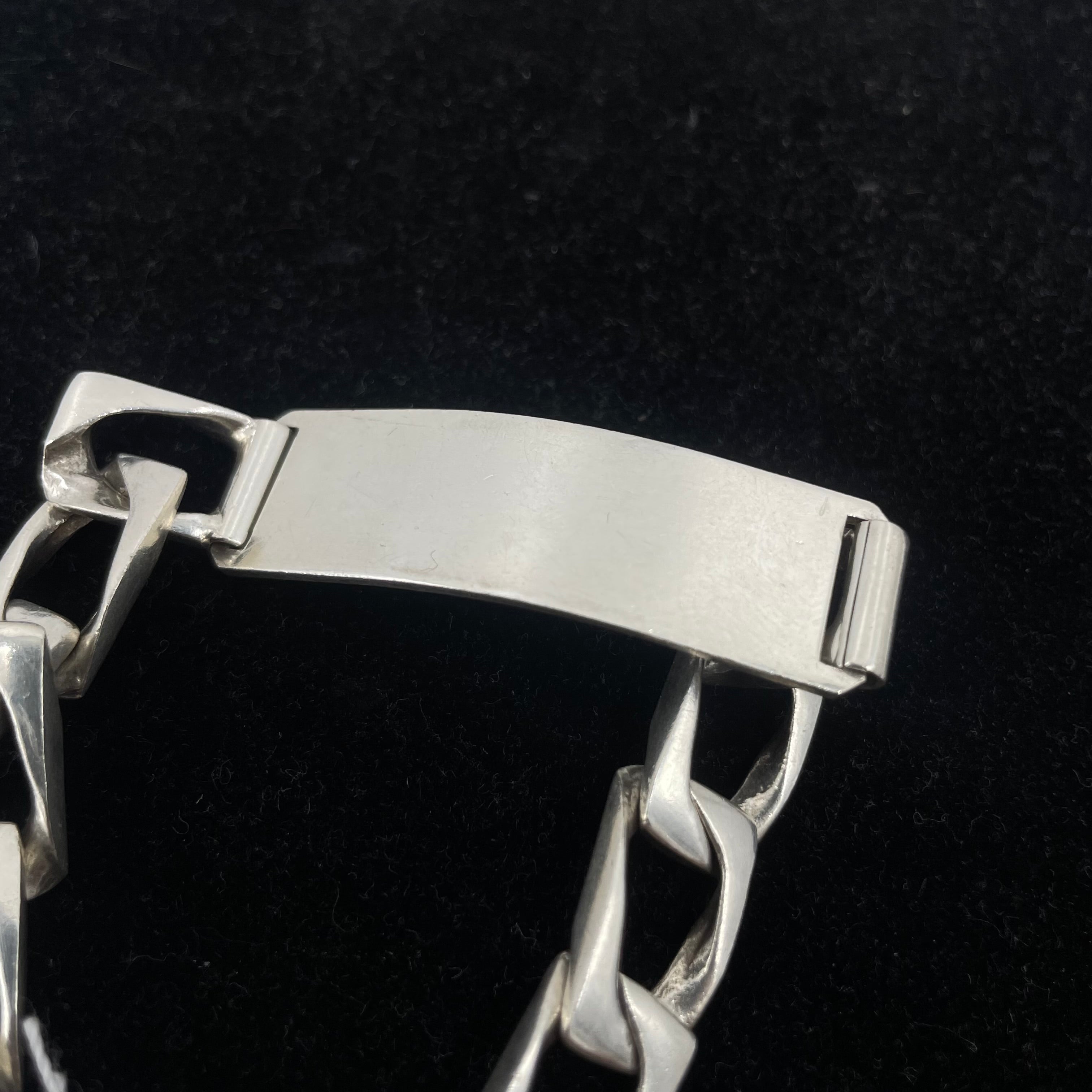 925 HEAVY CURB LINK ID BRACELET 9" 11MM