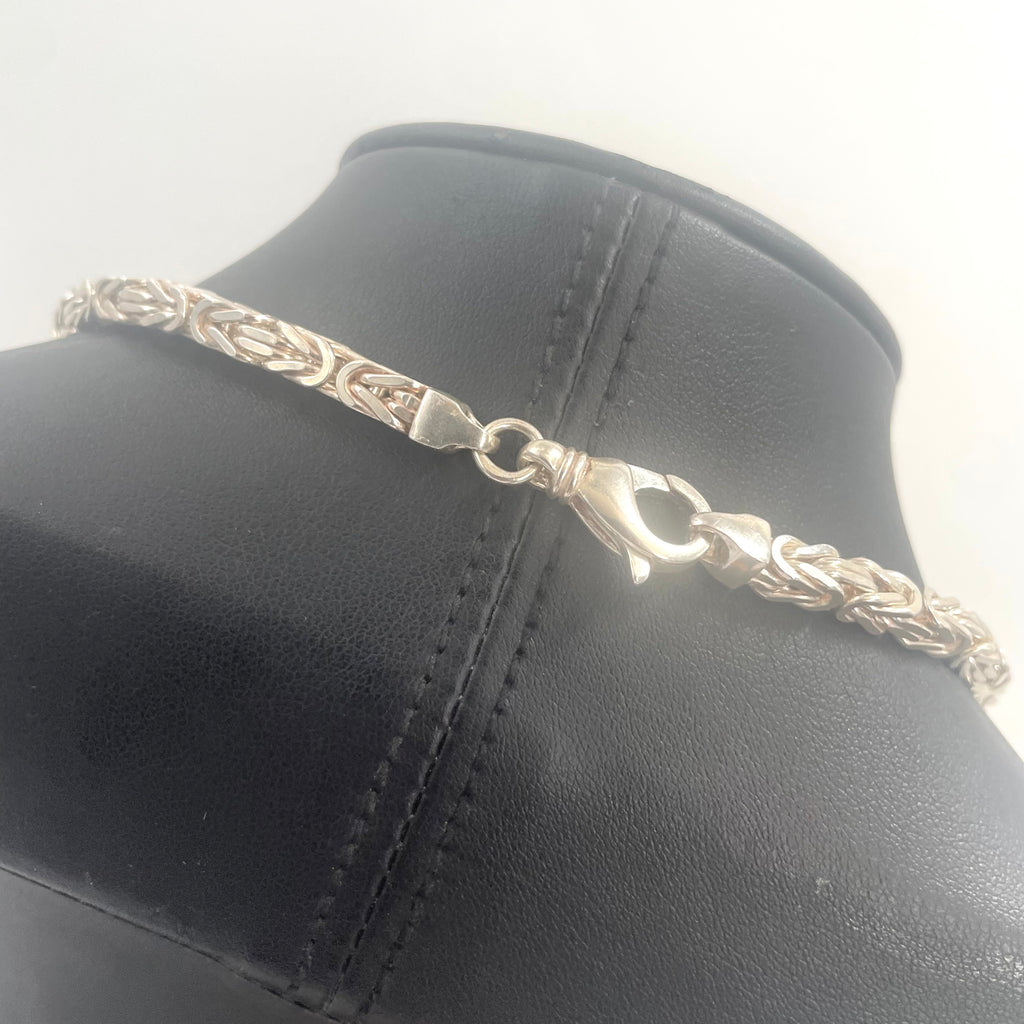 925 SILVER BYZANTINE CHAIN 18" 5MM