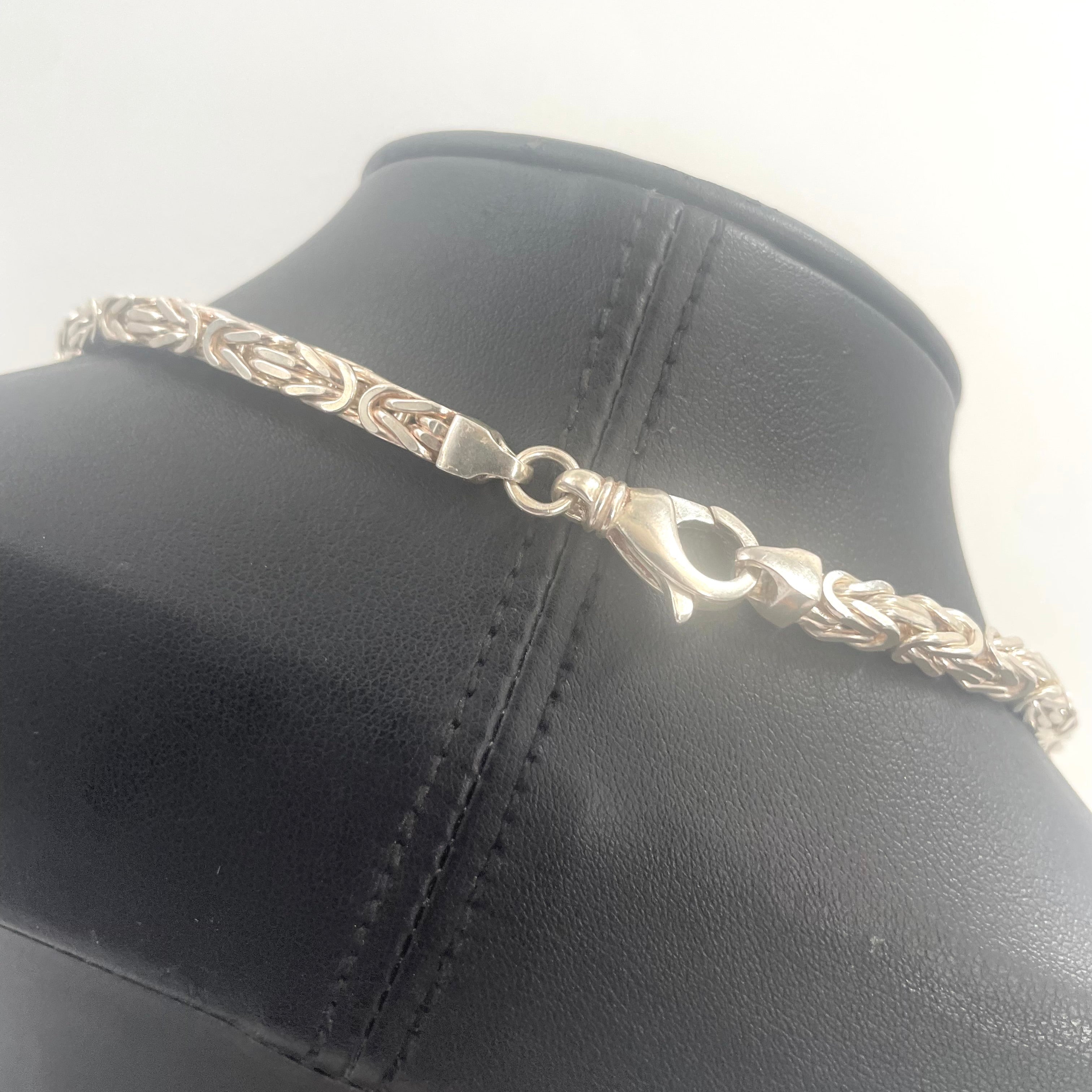 925 SILVER BYZANTINE CHAIN 18" 5MM