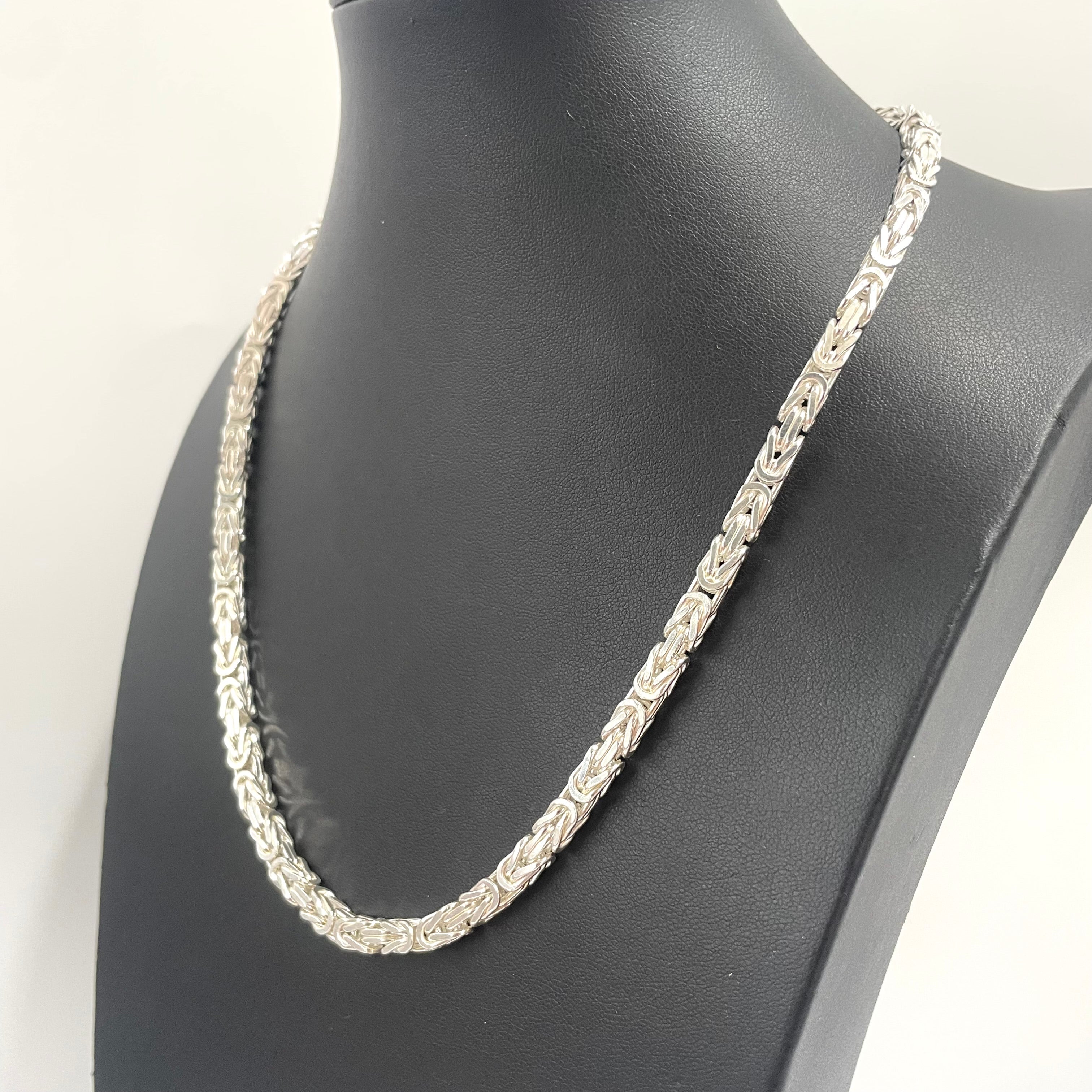 925 SILVER BYZANTINE CHAIN 20" 5MM