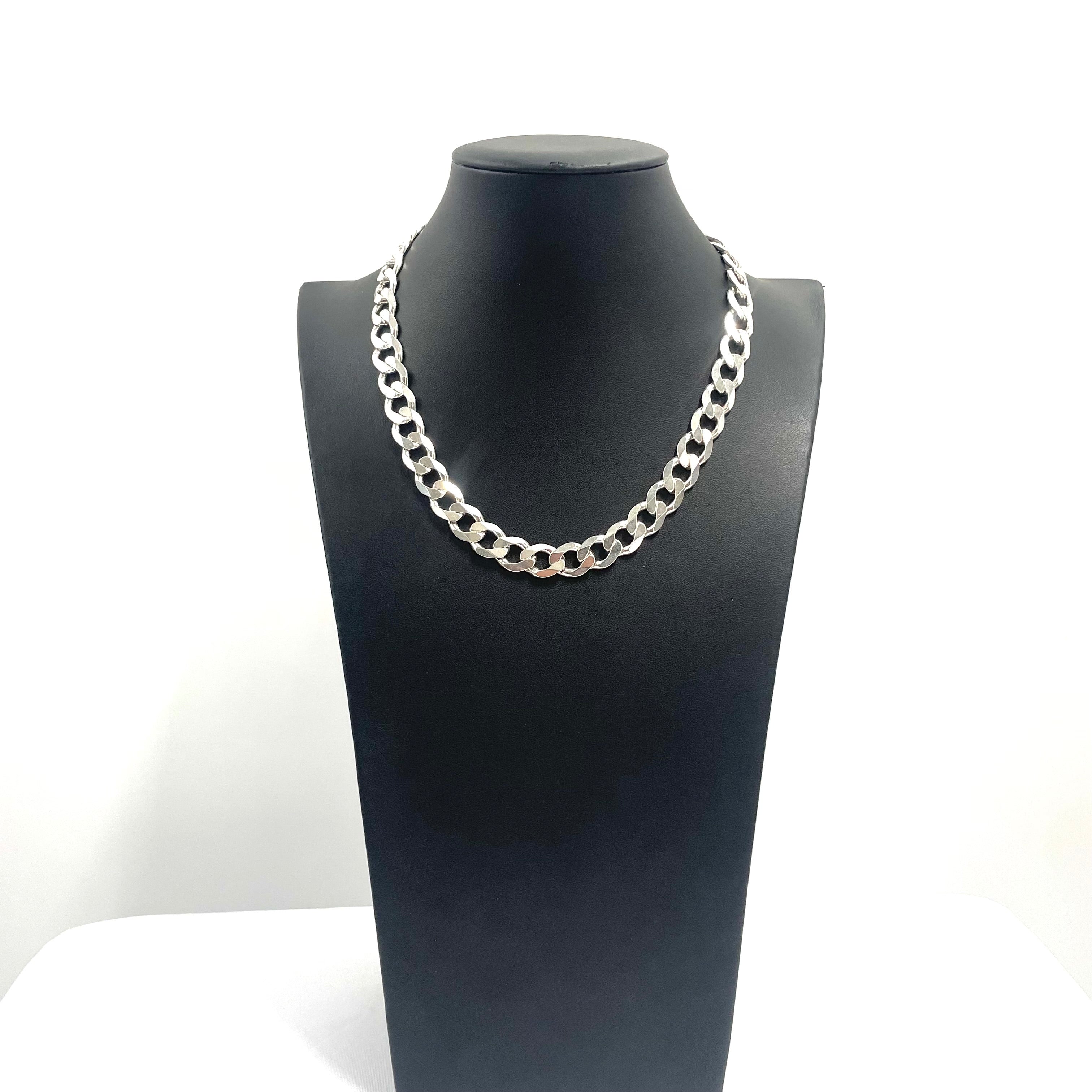 925 SILVER CURB CHAIN 18" 11MM