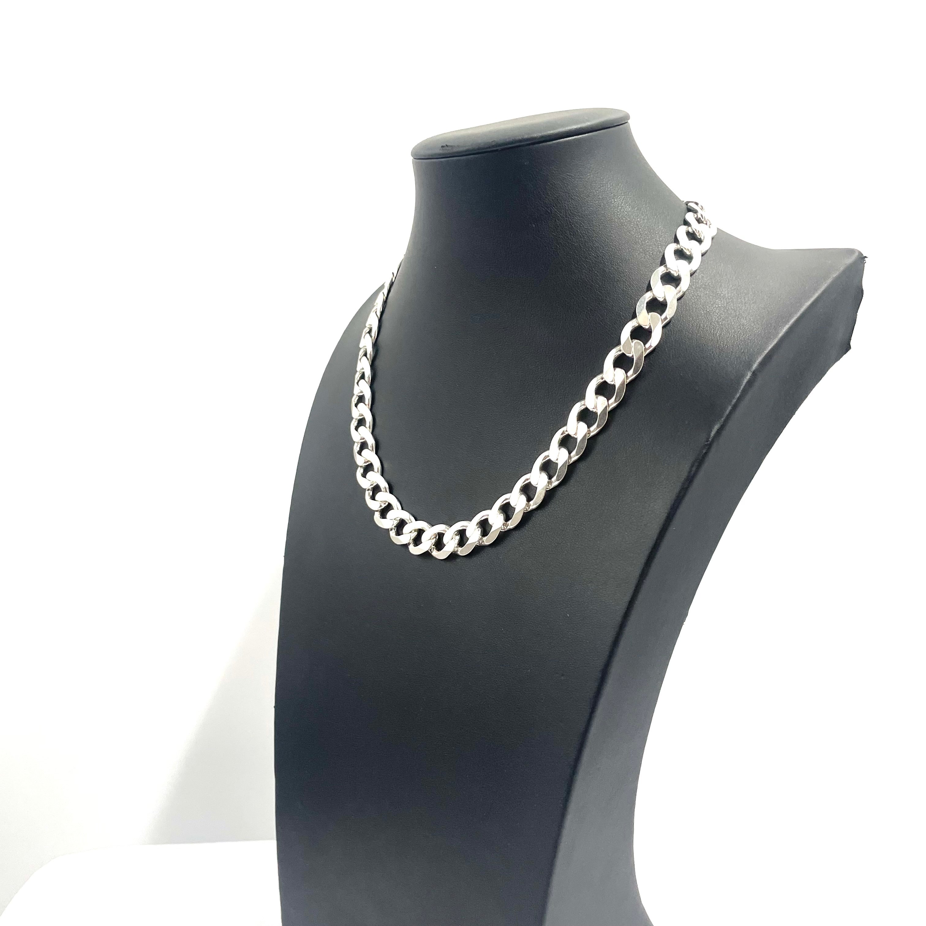 925 SILVER CURB CHAIN 18" 11MM