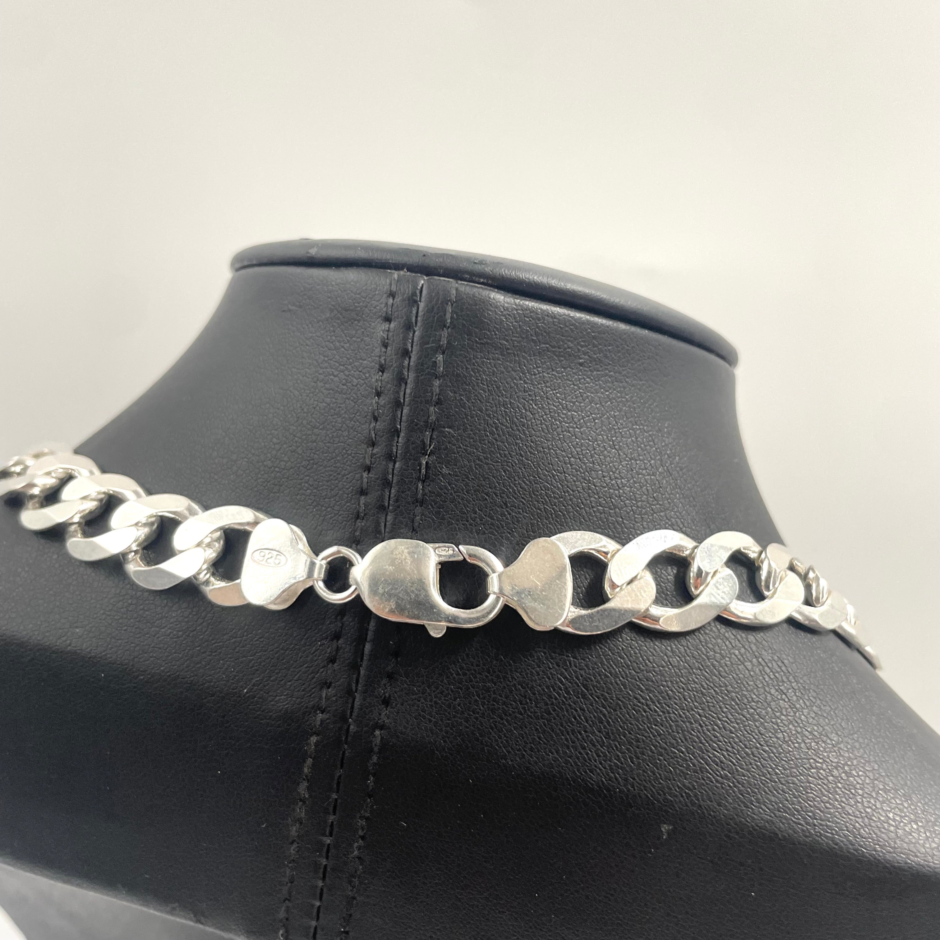 925 SILVER CURB CHAIN 18" 11MM