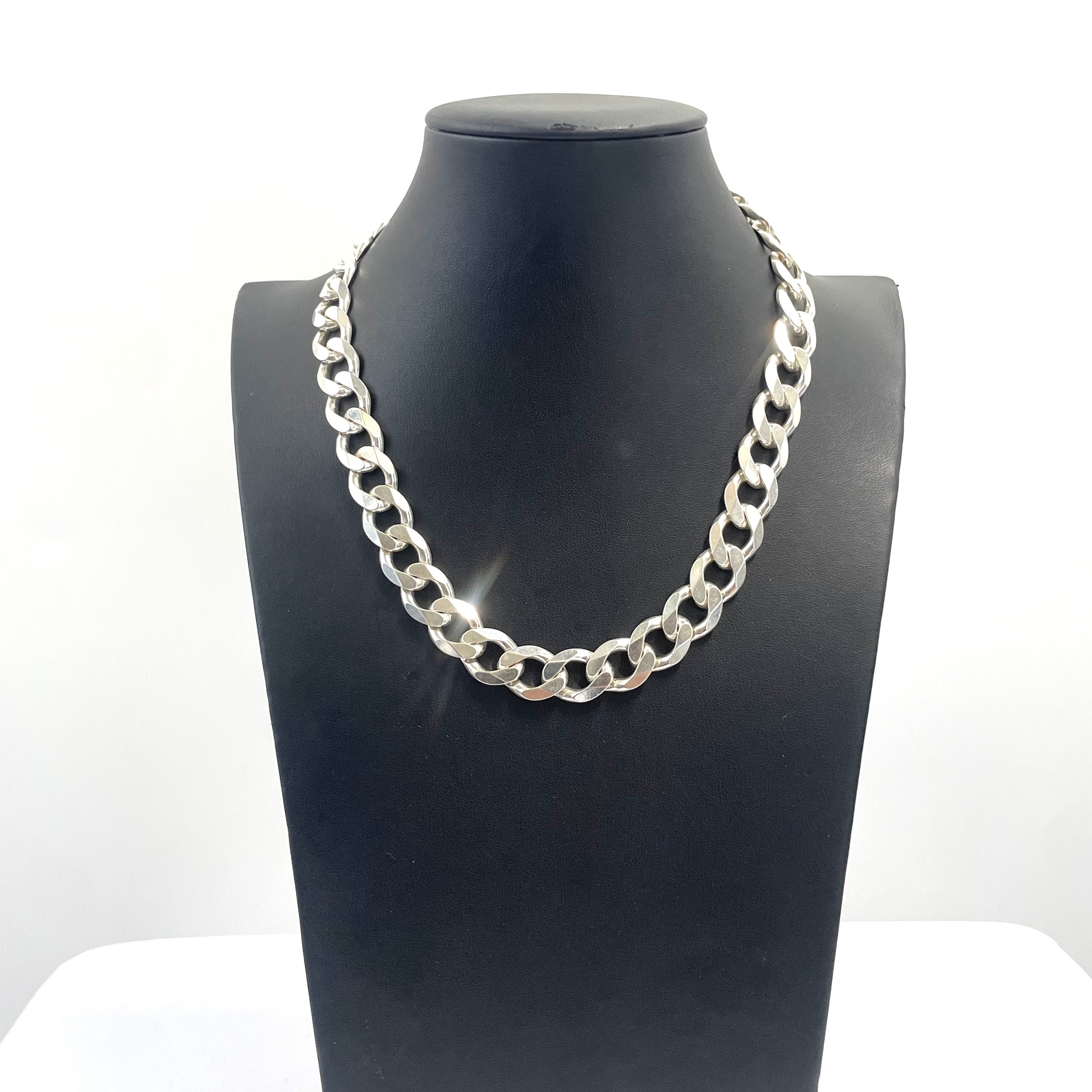 925 SILVER CURB CHAIN 18" 12MM
