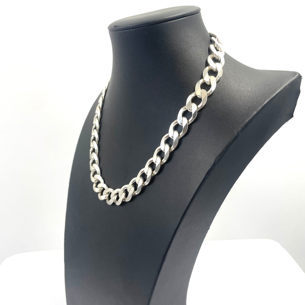 925 SILVER CURB CHAIN 18" 12MM