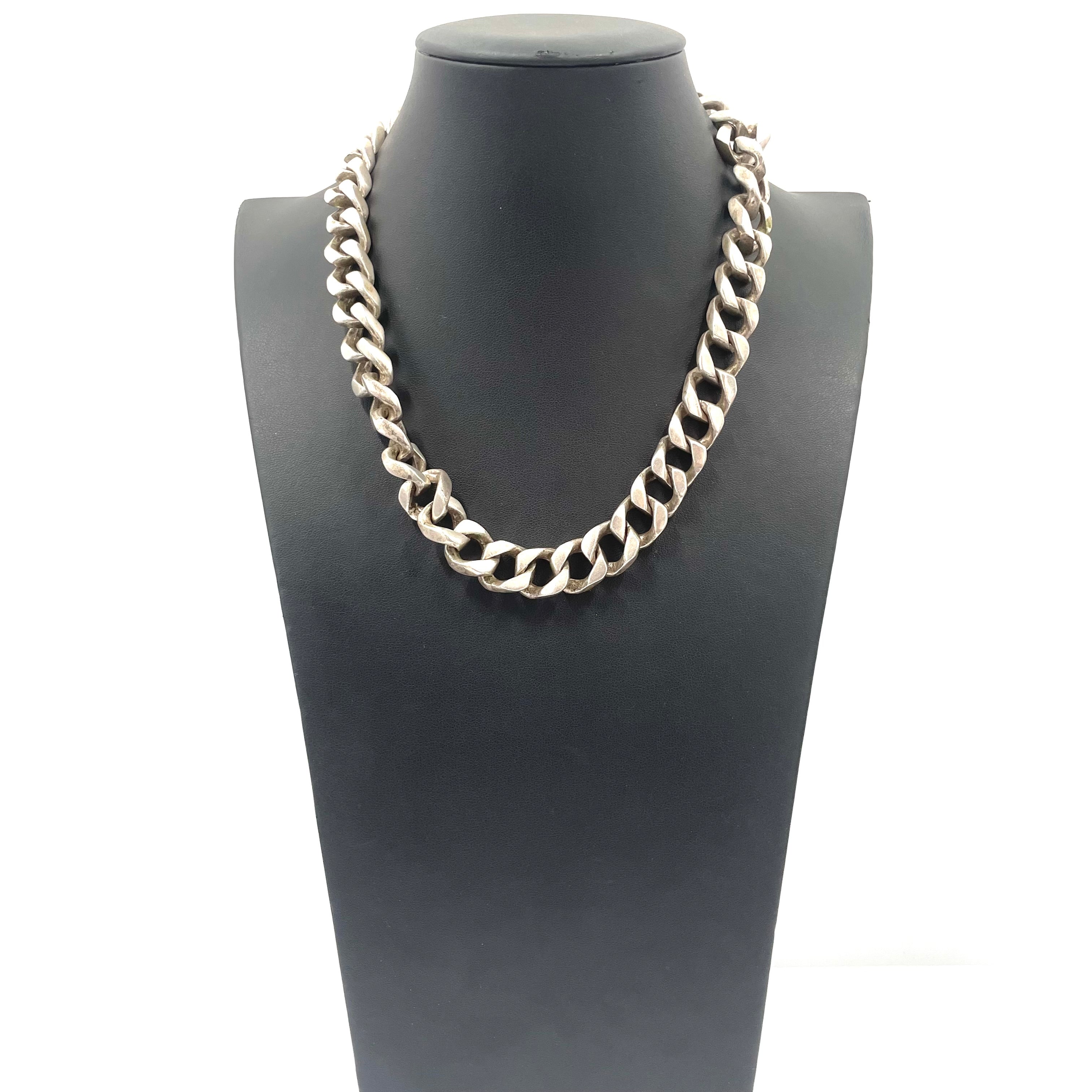 925 SILVER CURB CHAIN 18" 13MM