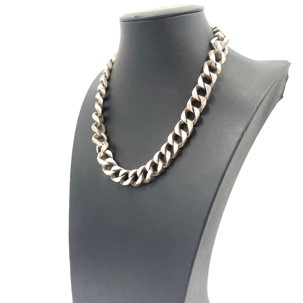 925 SILVER CURB CHAIN 18" 13MM