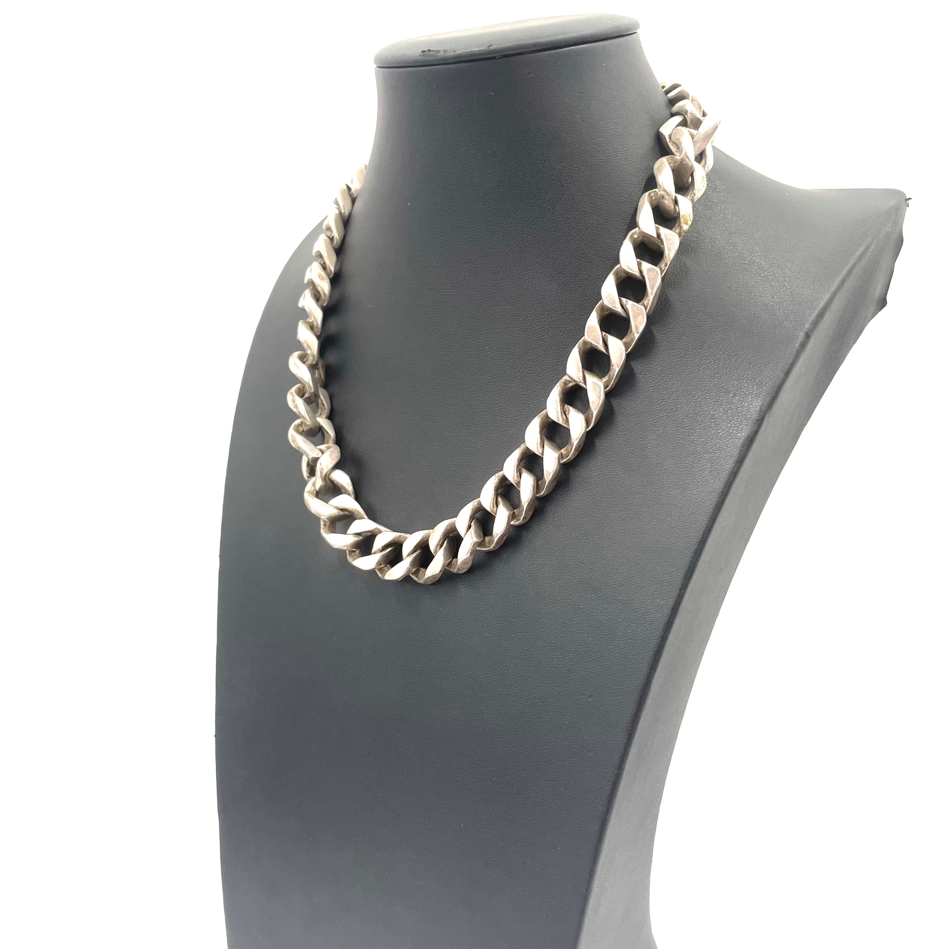 925 SILVER CURB CHAIN 18" 13MM