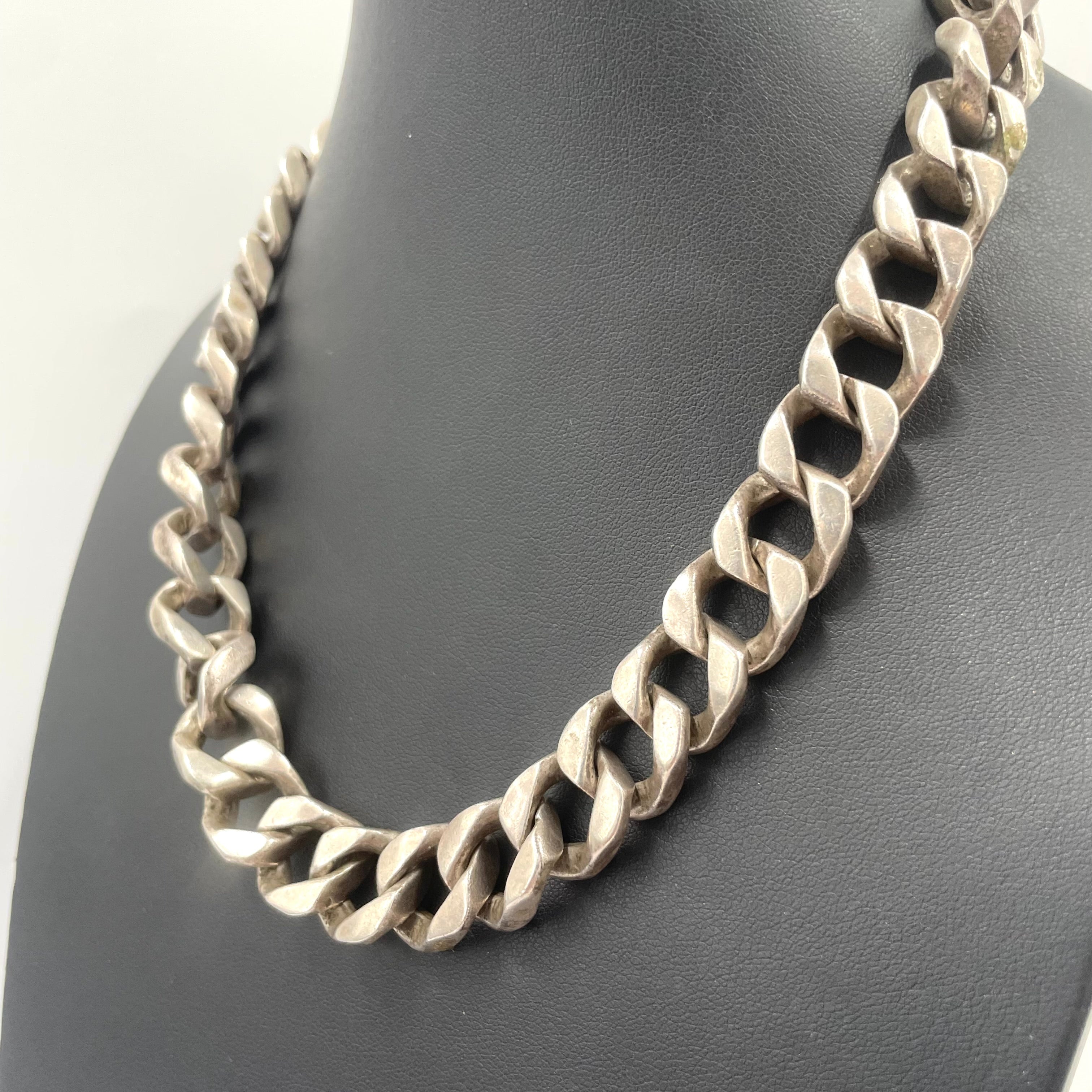 925 SILVER CURB CHAIN 18" 13MM