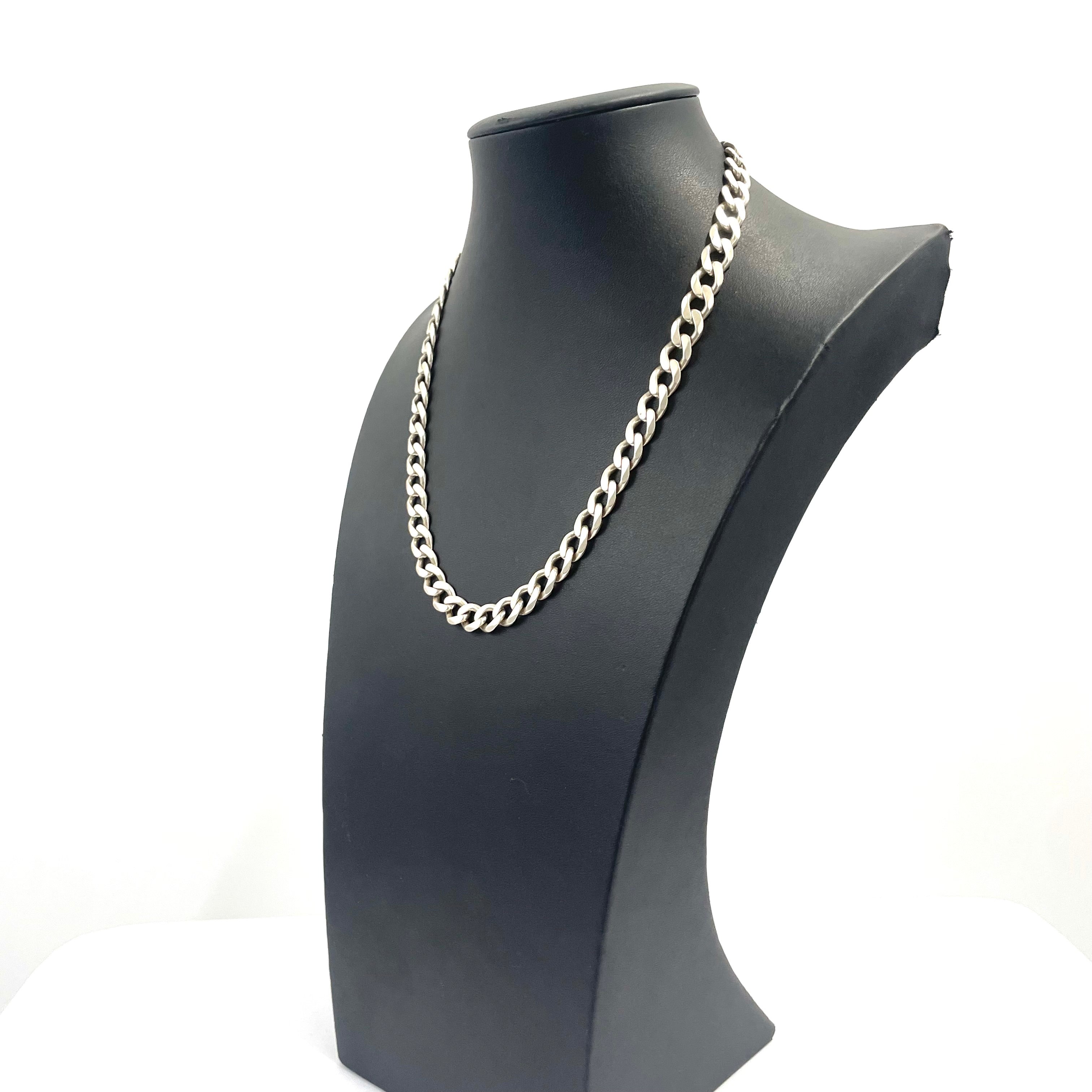 925 SILVER CURB CHAIN 19.5" 9MM