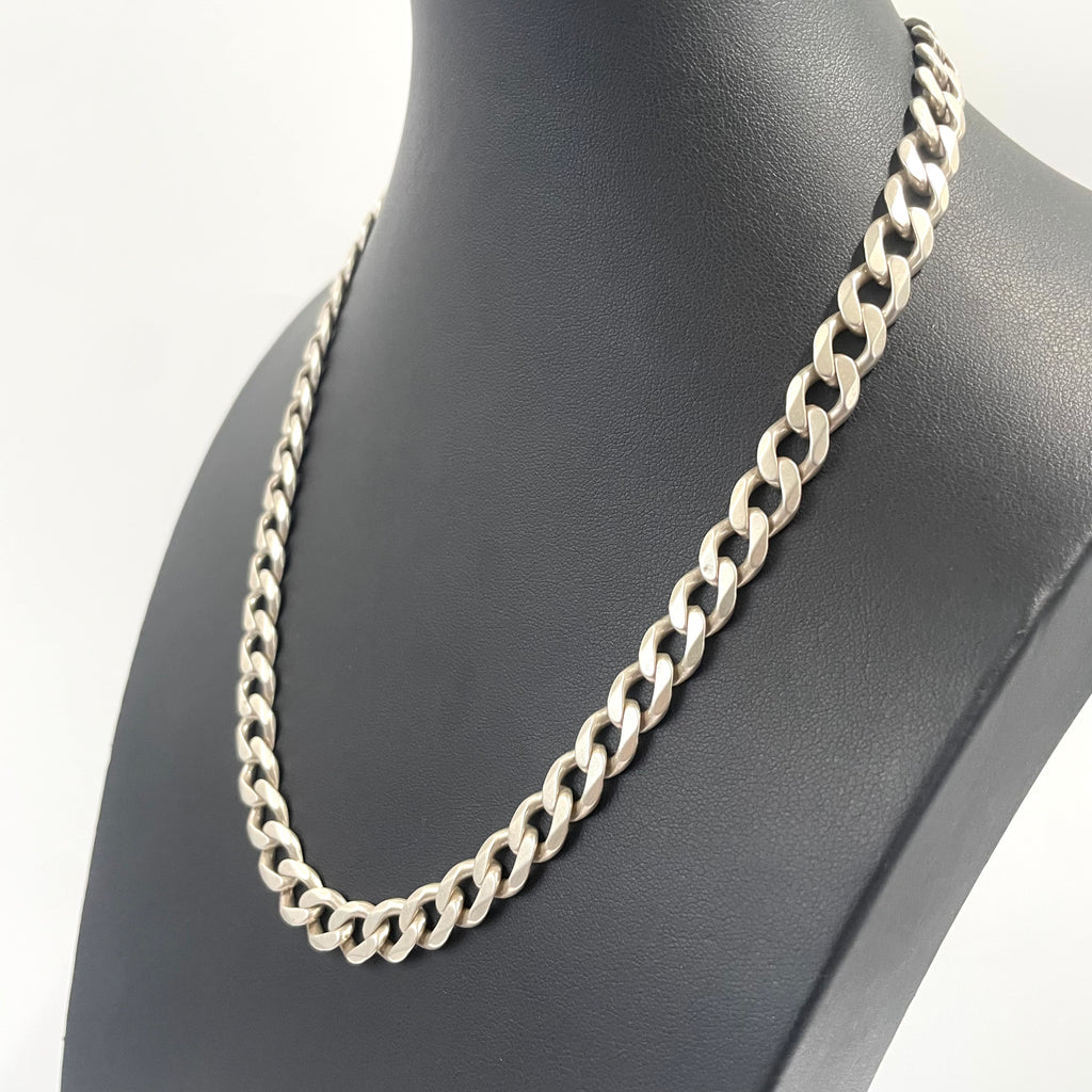 925 SILVER CURB CHAIN 19.5" 9MM