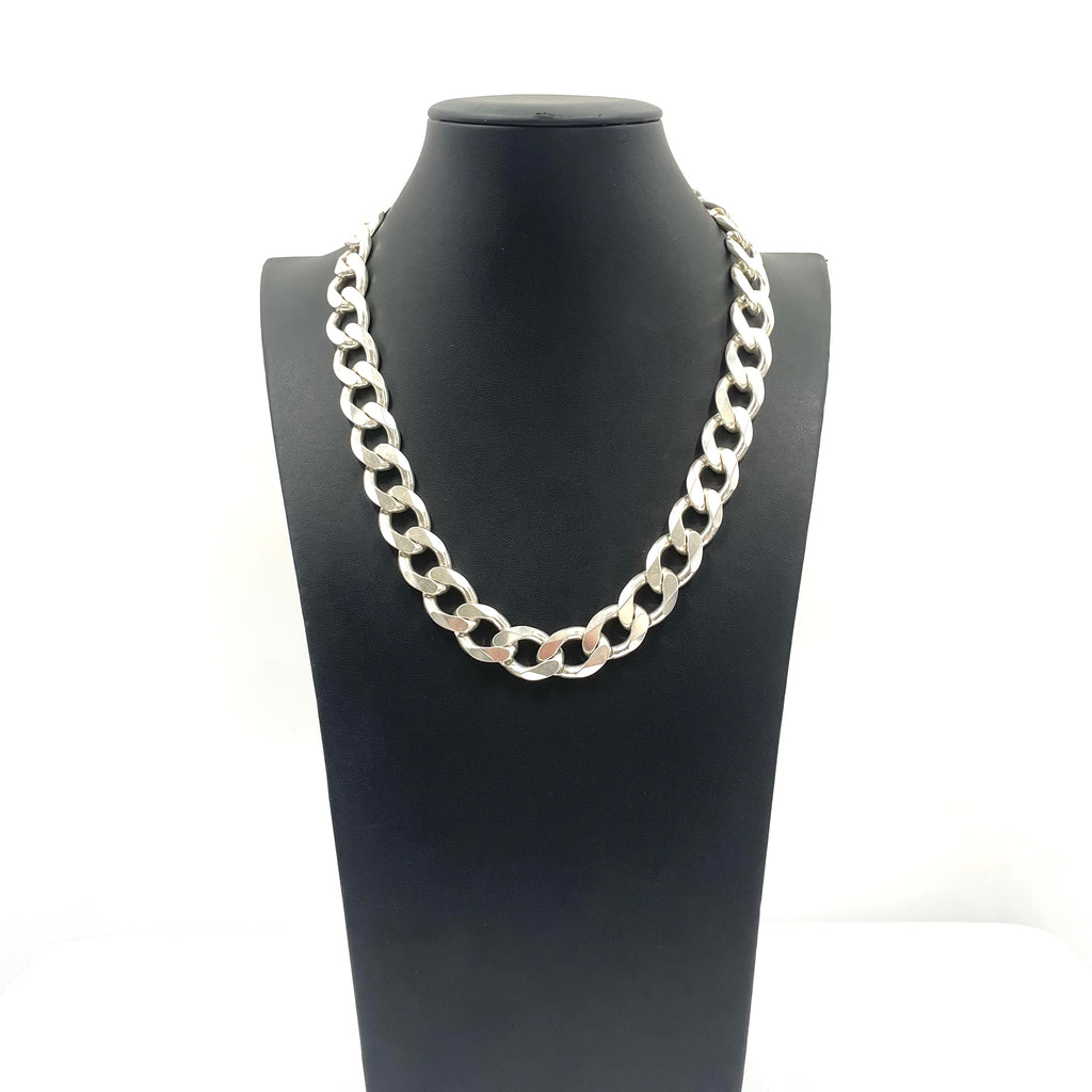 925 SILVER CURB CHAIN 20.5" 15MM