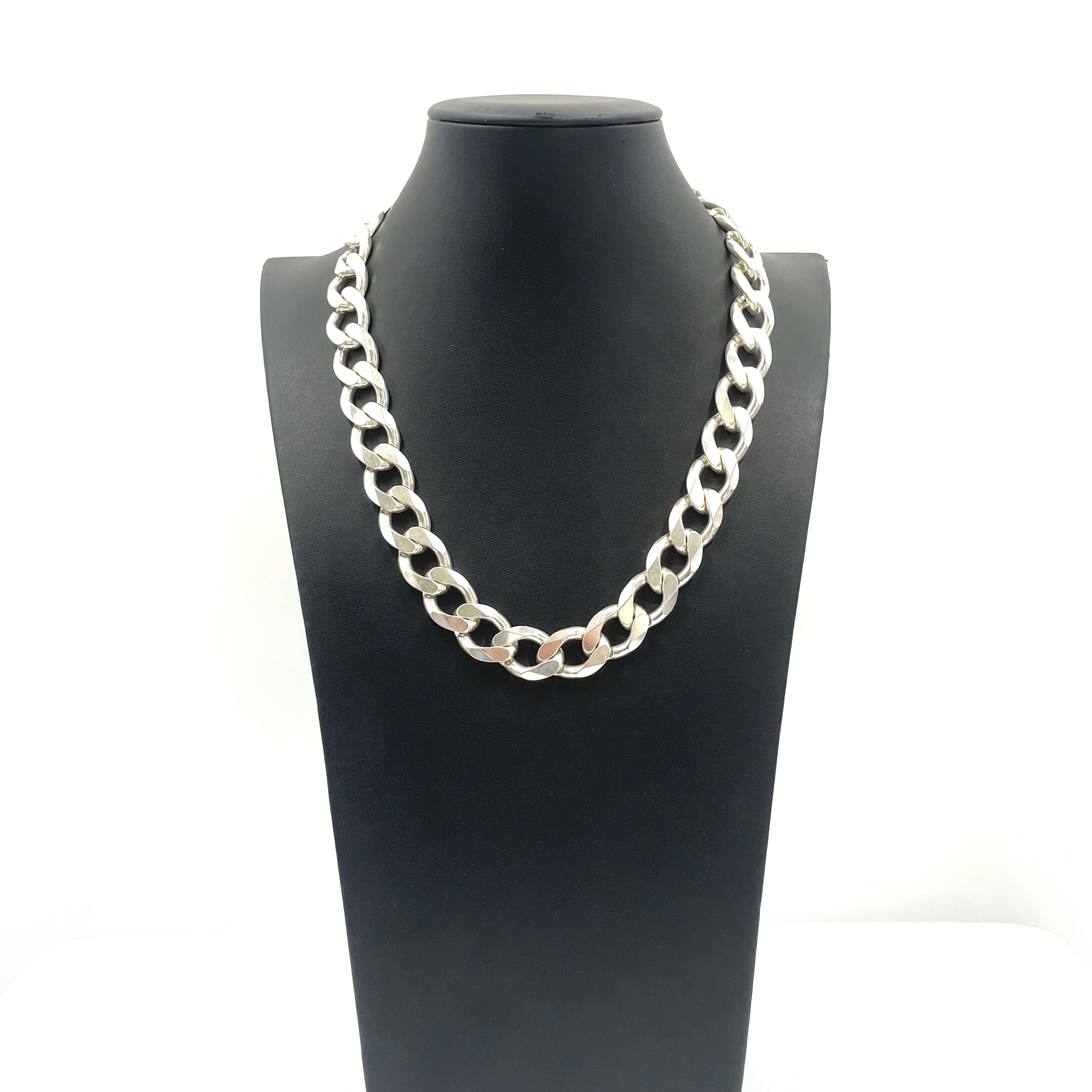 925 SILVER CURB CHAIN 20.5" 15MM
