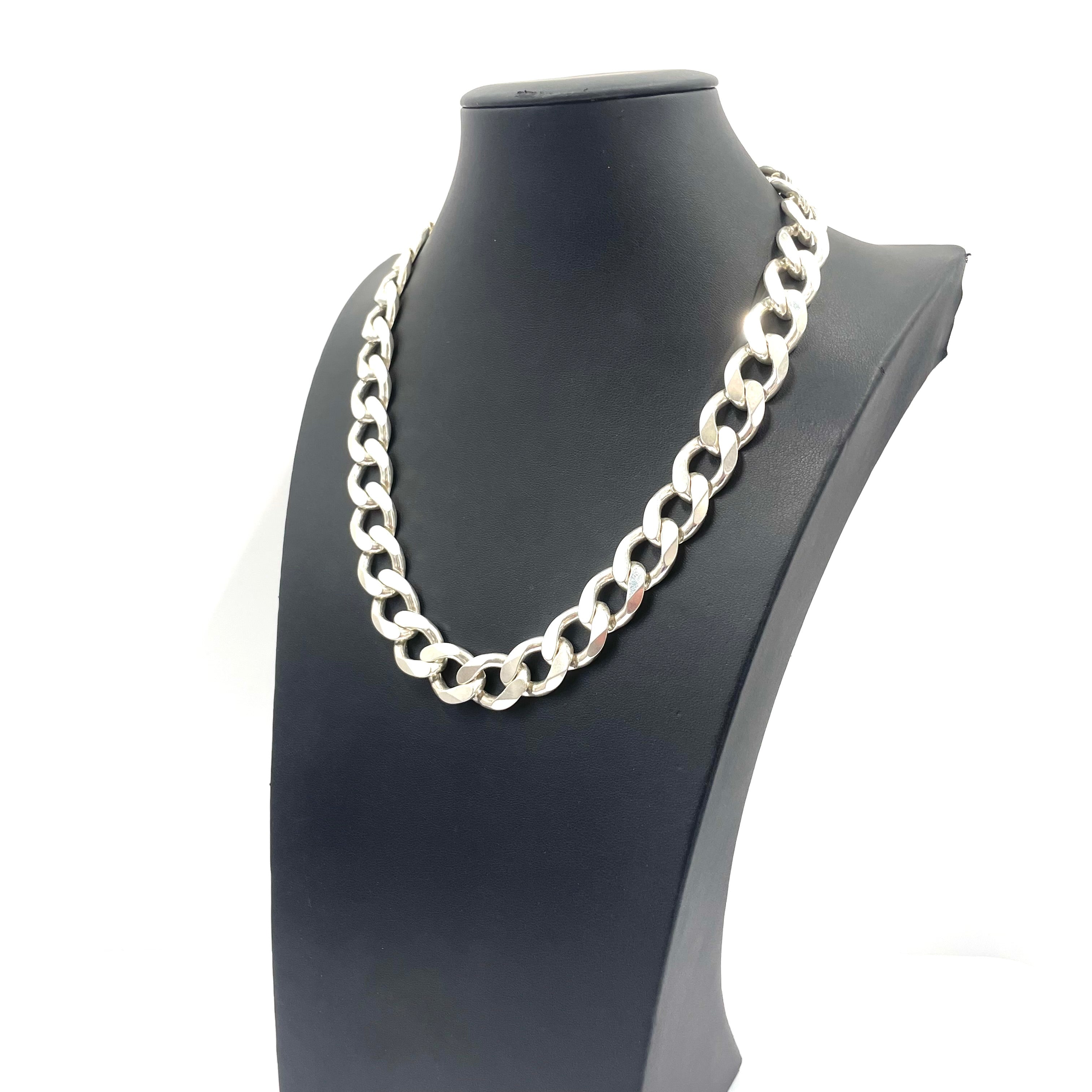 925 SILVER CURB CHAIN 20.5" 15MM