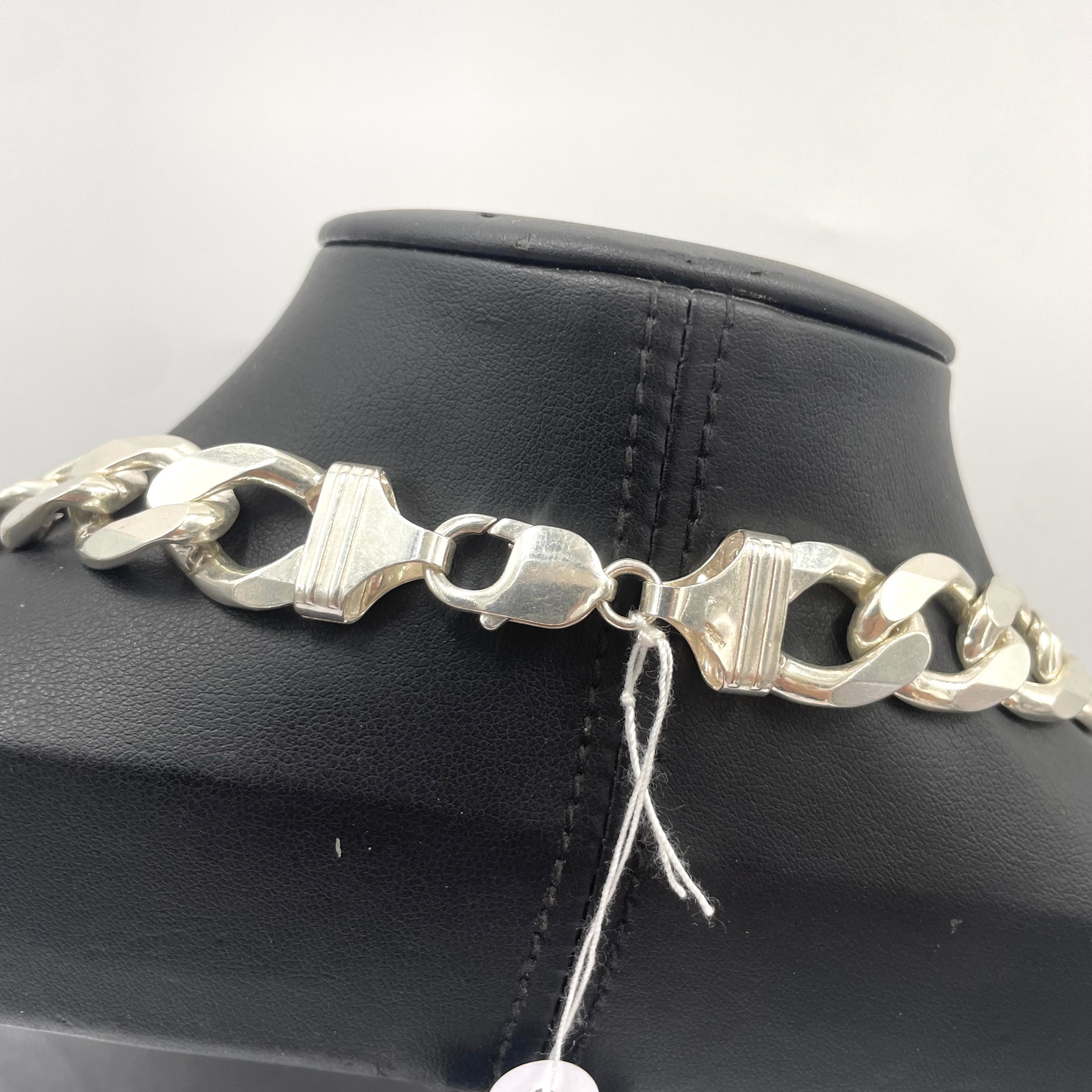 925 SILVER CURB CHAIN 20.5" 15MM