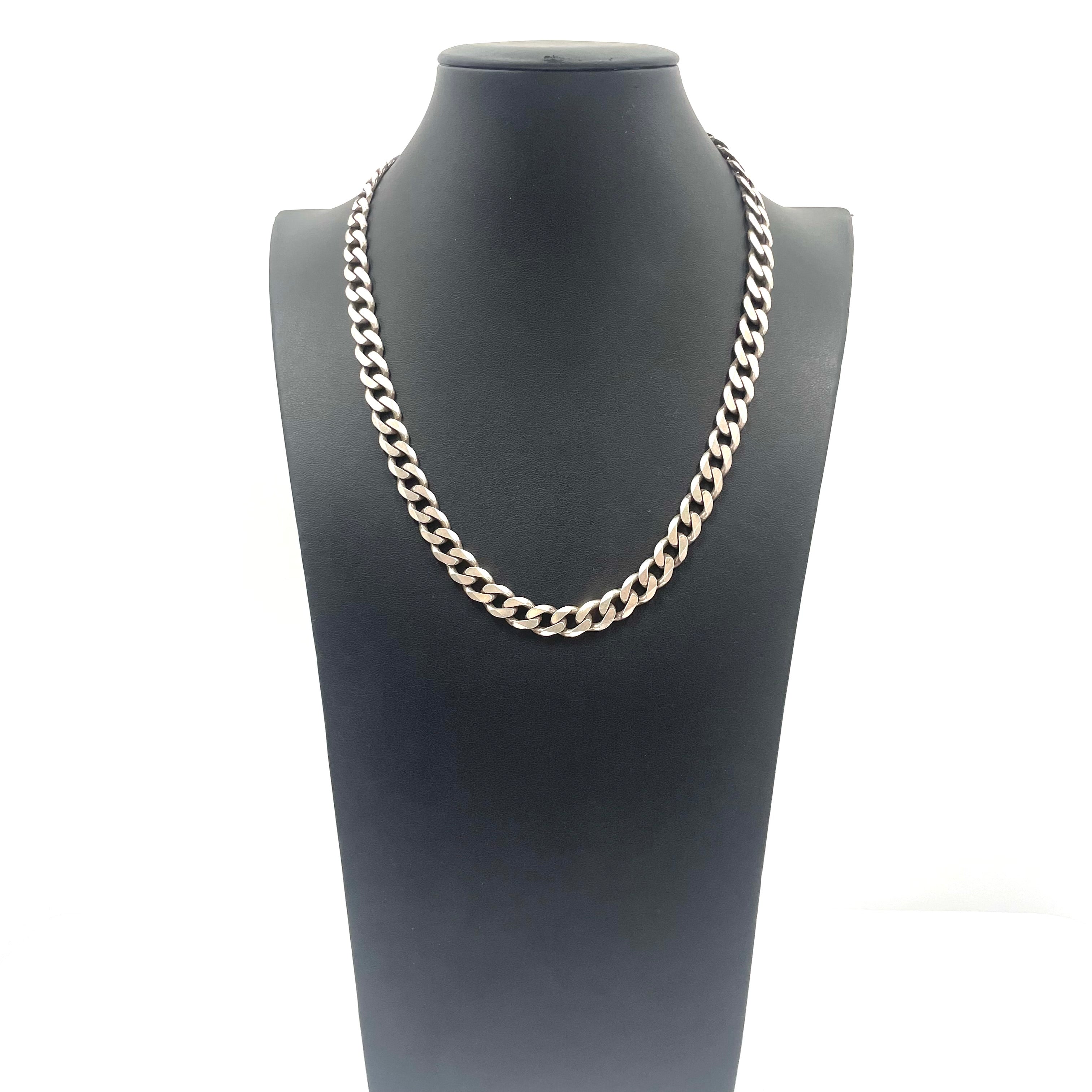 925 SILVER CURB CHAIN 20.5" 9MM