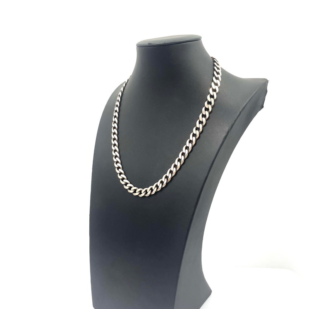 925 SILVER CURB CHAIN 20.5" 9MM