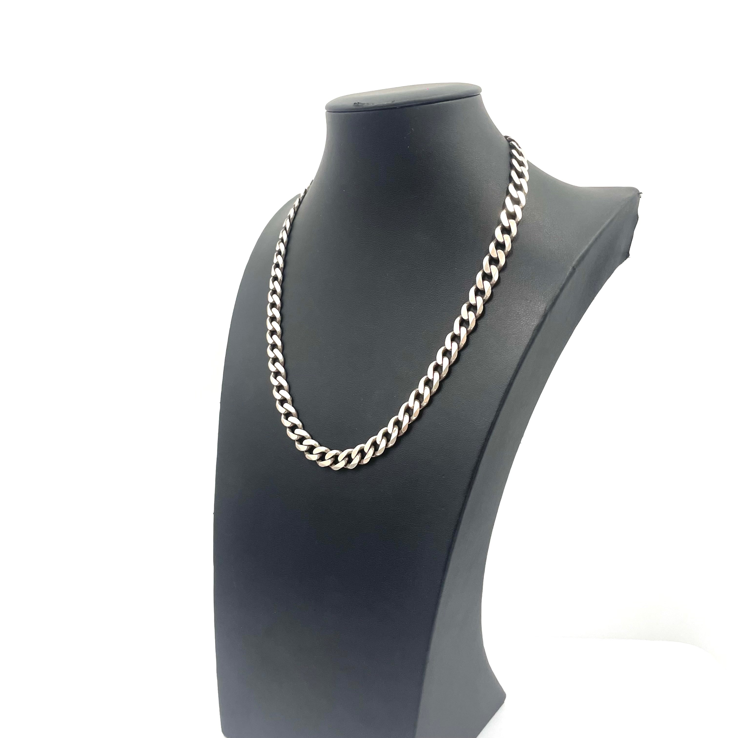 925 SILVER CURB CHAIN 20.5" 9MM