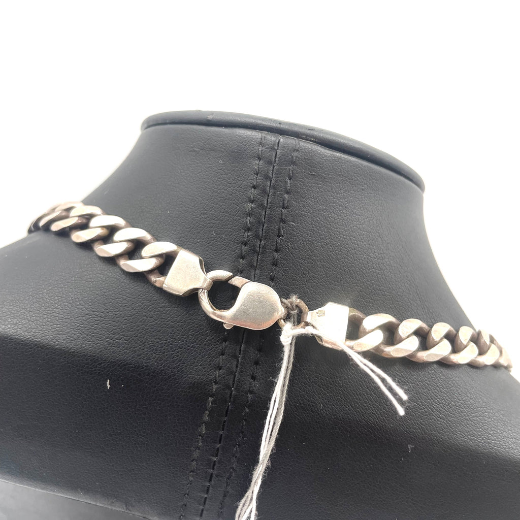 925 SILVER CURB CHAIN 20.5" 9MM