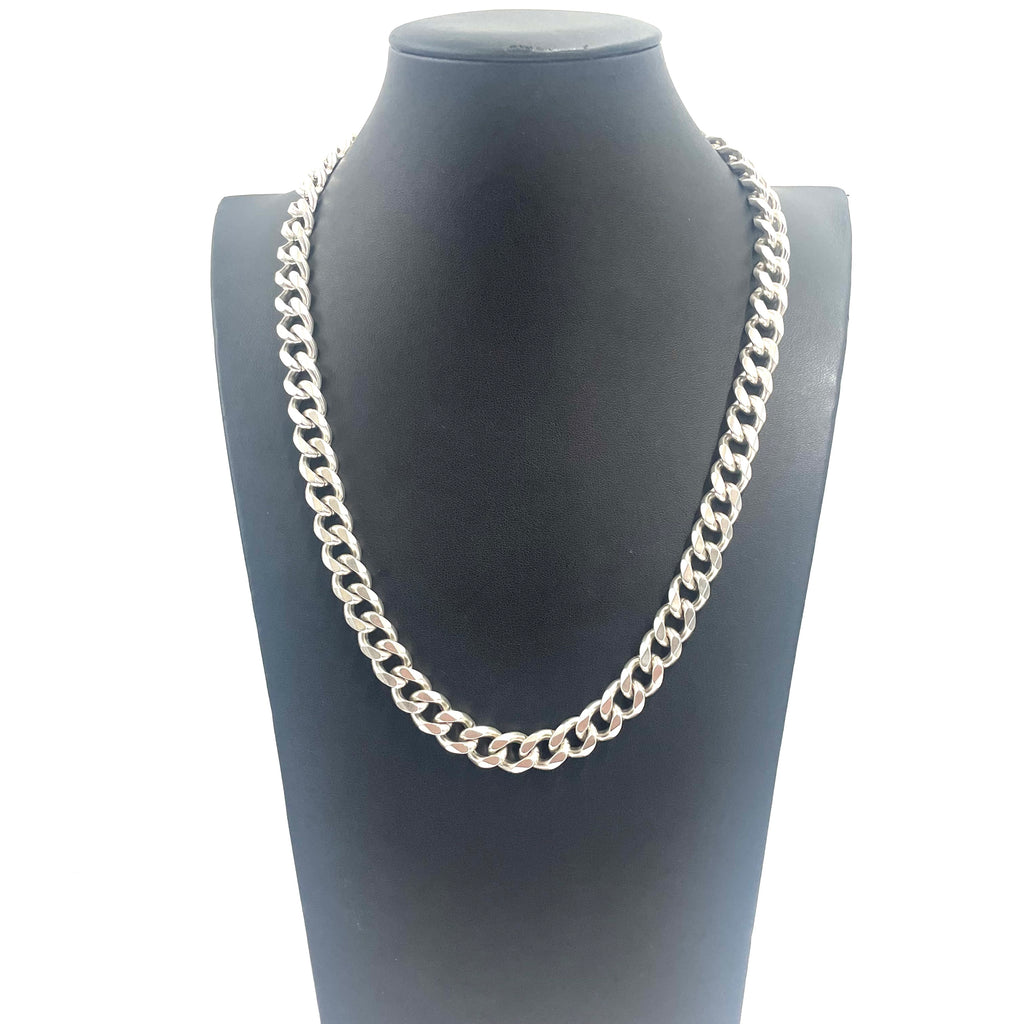 925 SILVER CURB CHAIN 21.5" 10MM