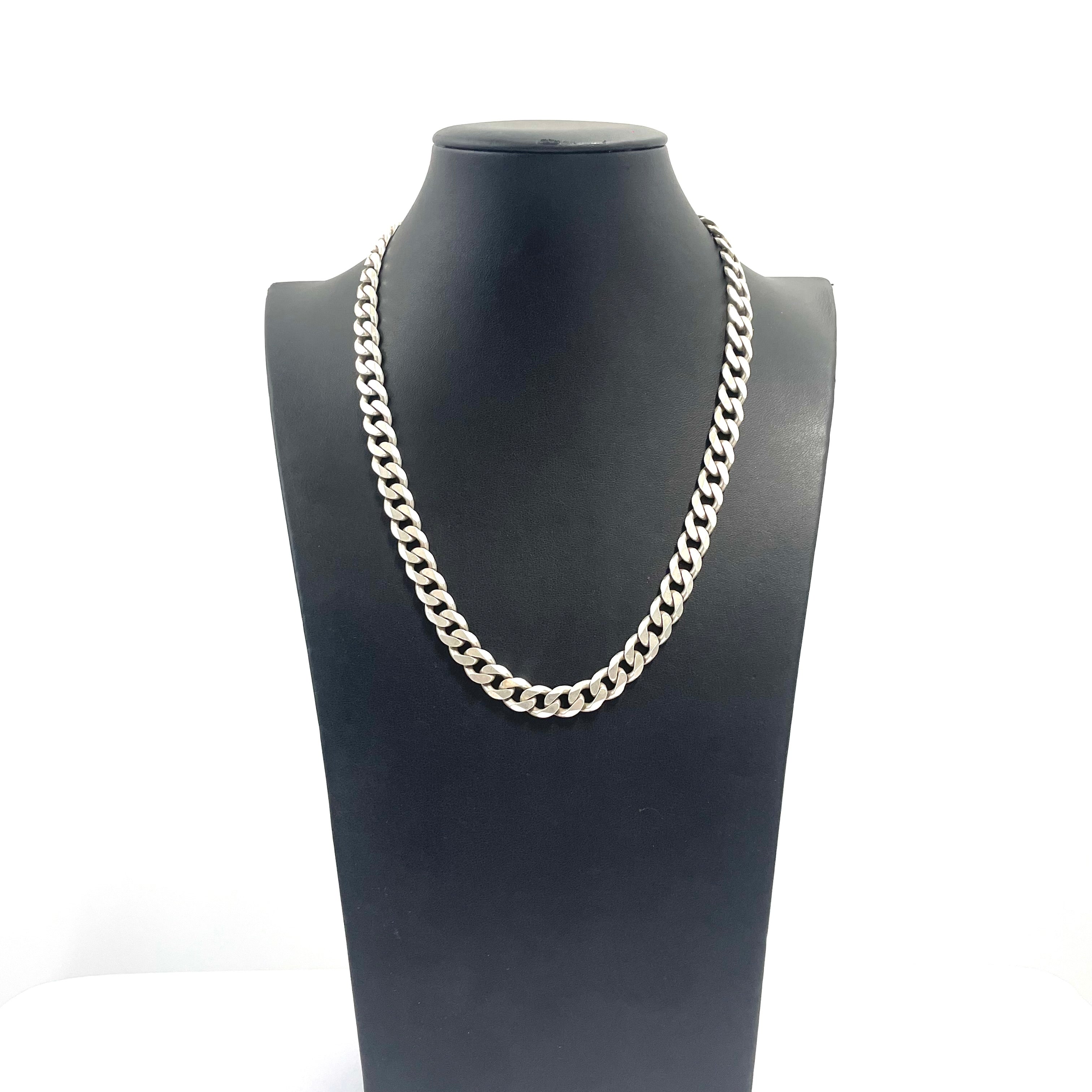 925 SILVER CURB CHAIN 21" 8MM