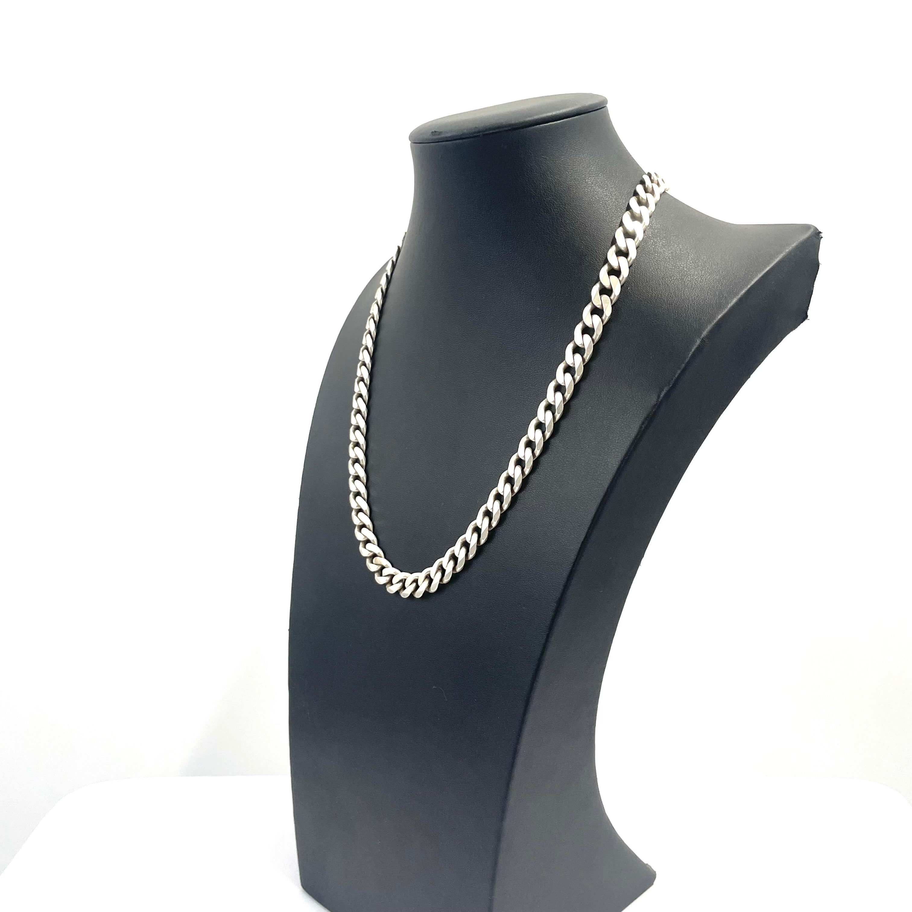 925 SILVER CURB CHAIN 21" 8MM
