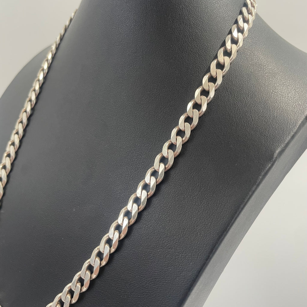 925 SILVER CURB CHAIN 22" 8MM