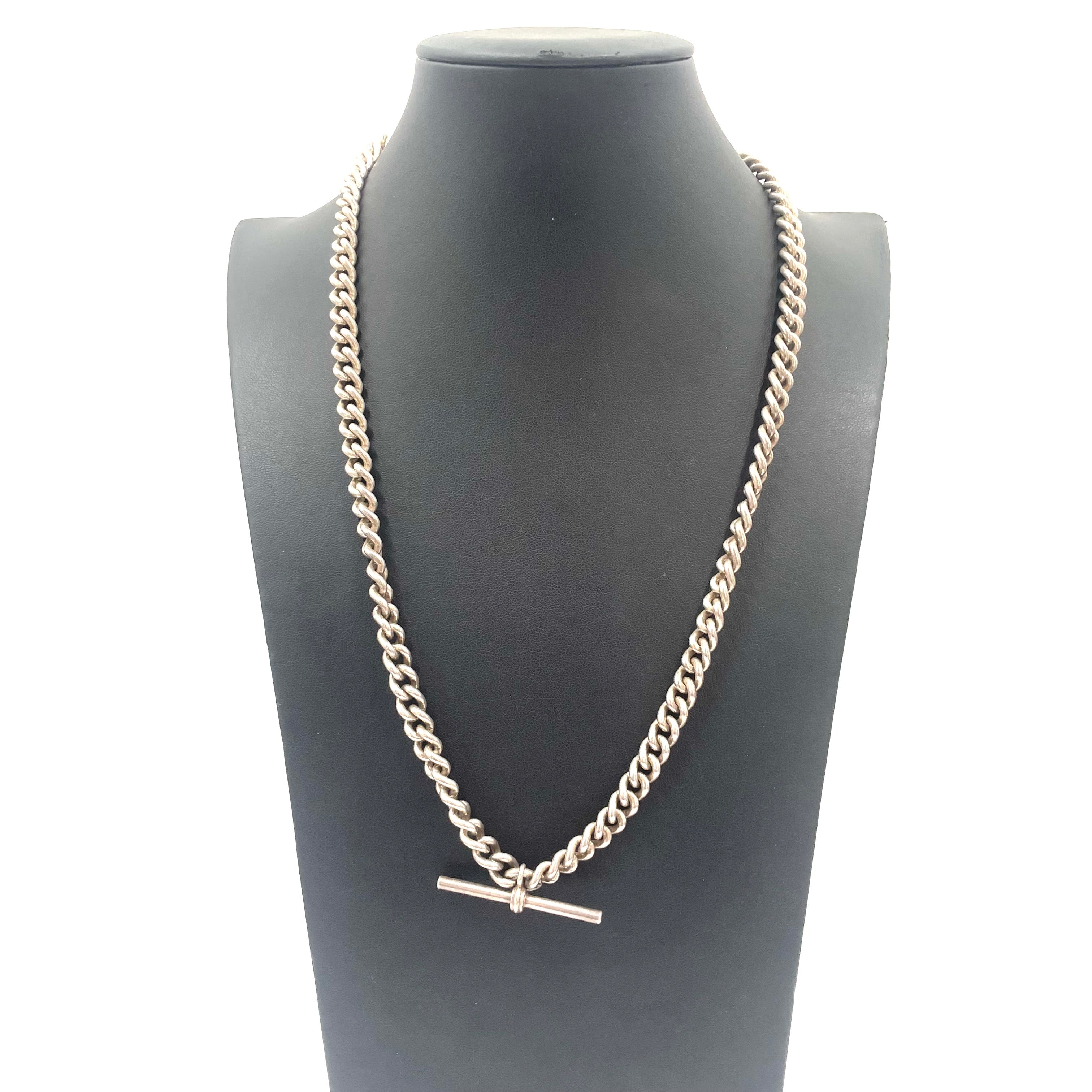 925 SILVER CURB CHAIN 23" 7MM