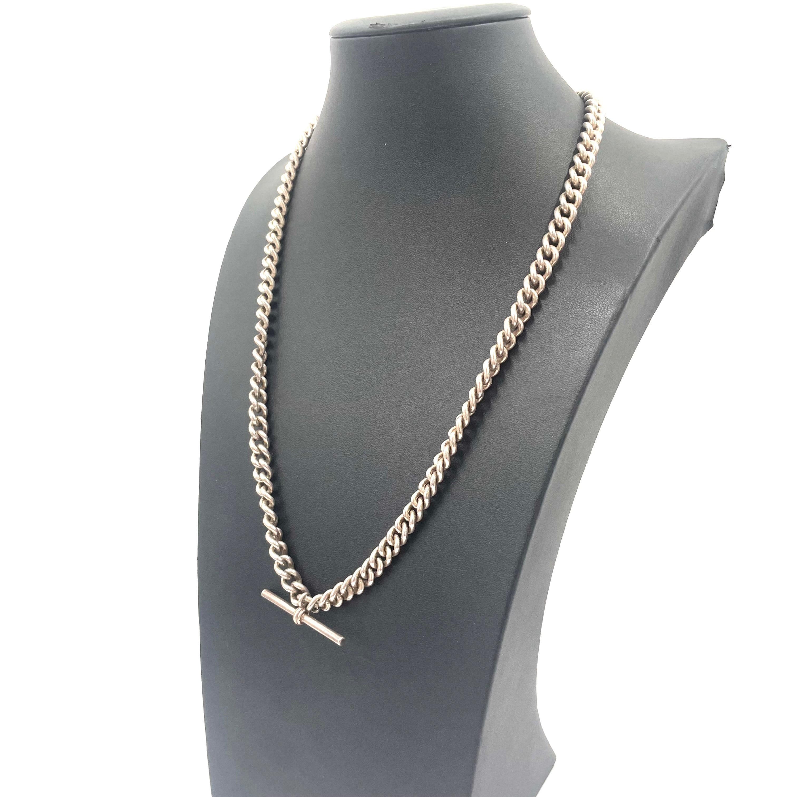 925 SILVER CURB CHAIN 23" 7MM