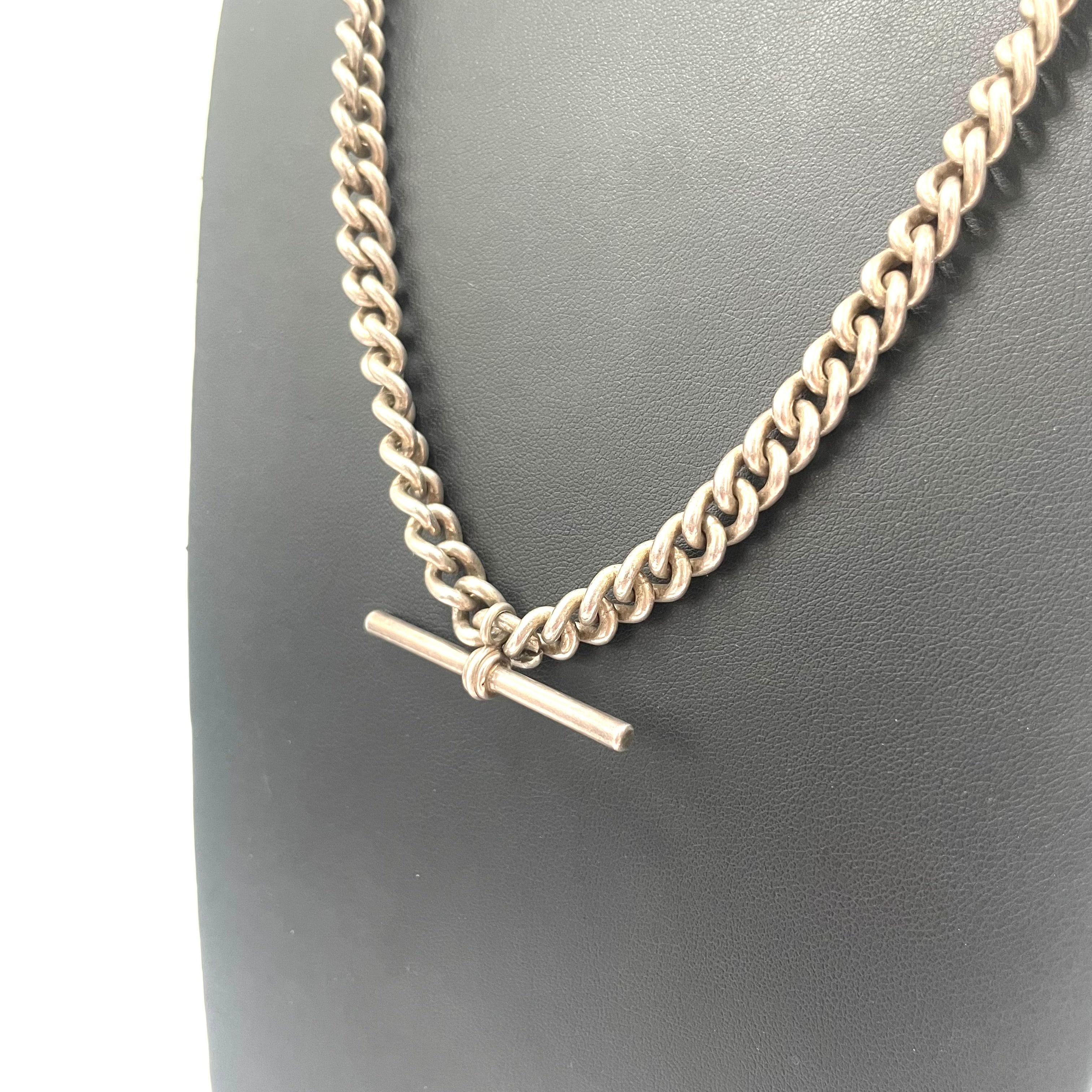 925 SILVER CURB CHAIN 23" 7MM
