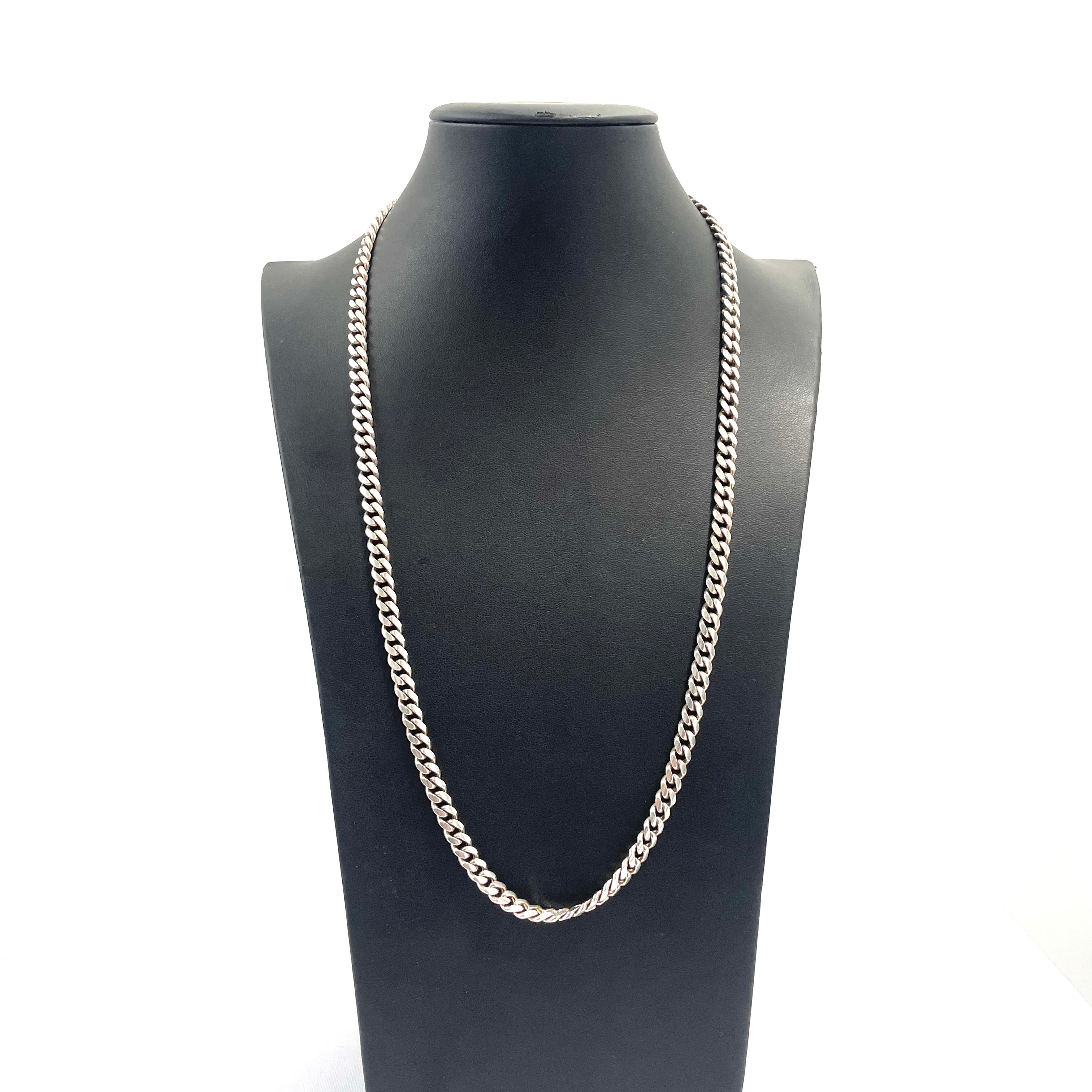 925 SILVER CURB CHAIN 25" 6MM