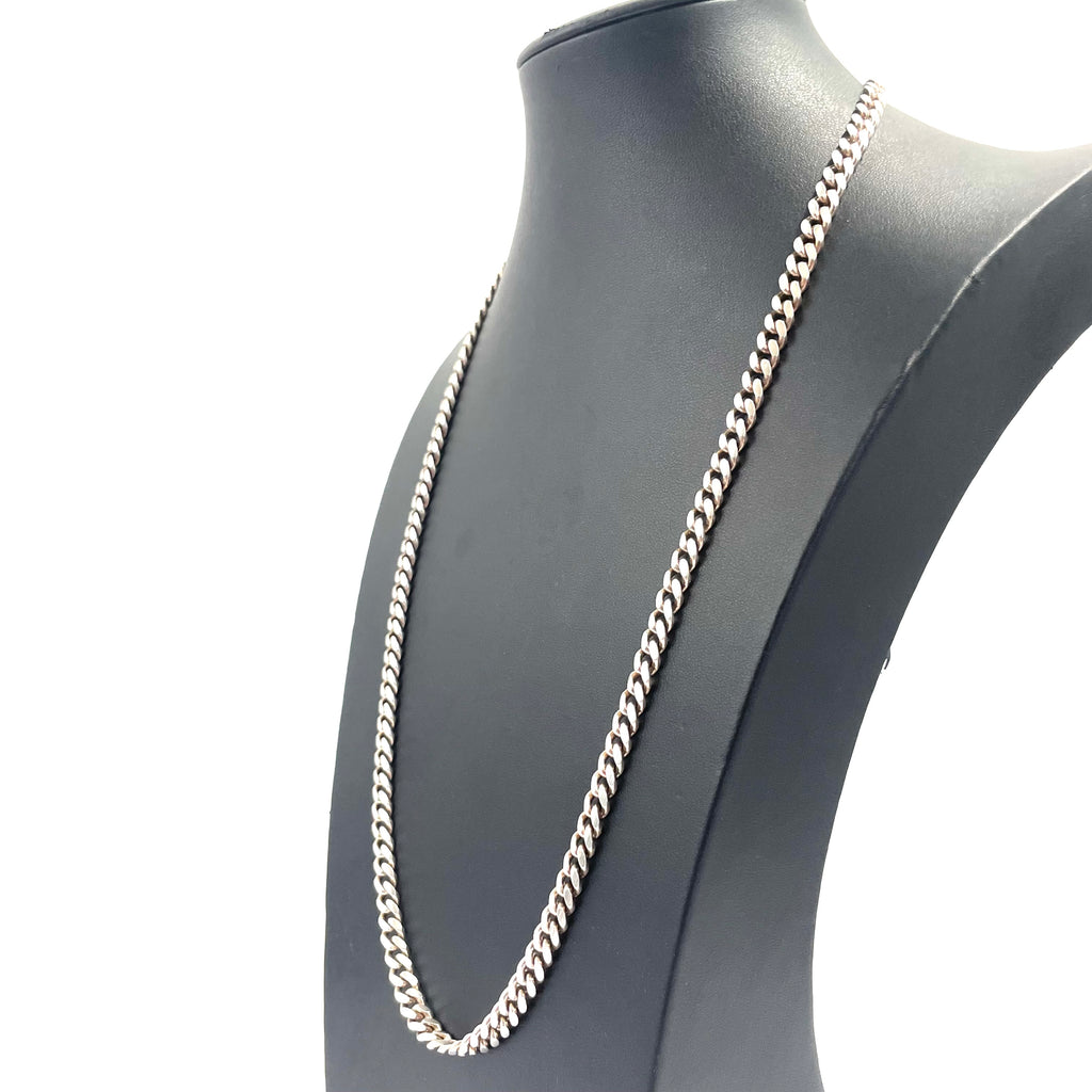 925 SILVER CURB CHAIN 25" 6MM