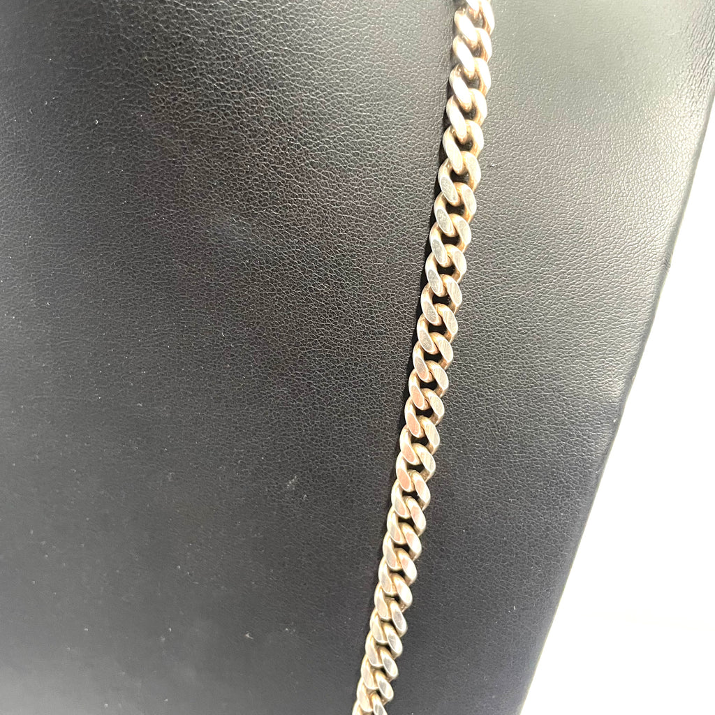 925 SILVER CURB CHAIN 25" 6MM