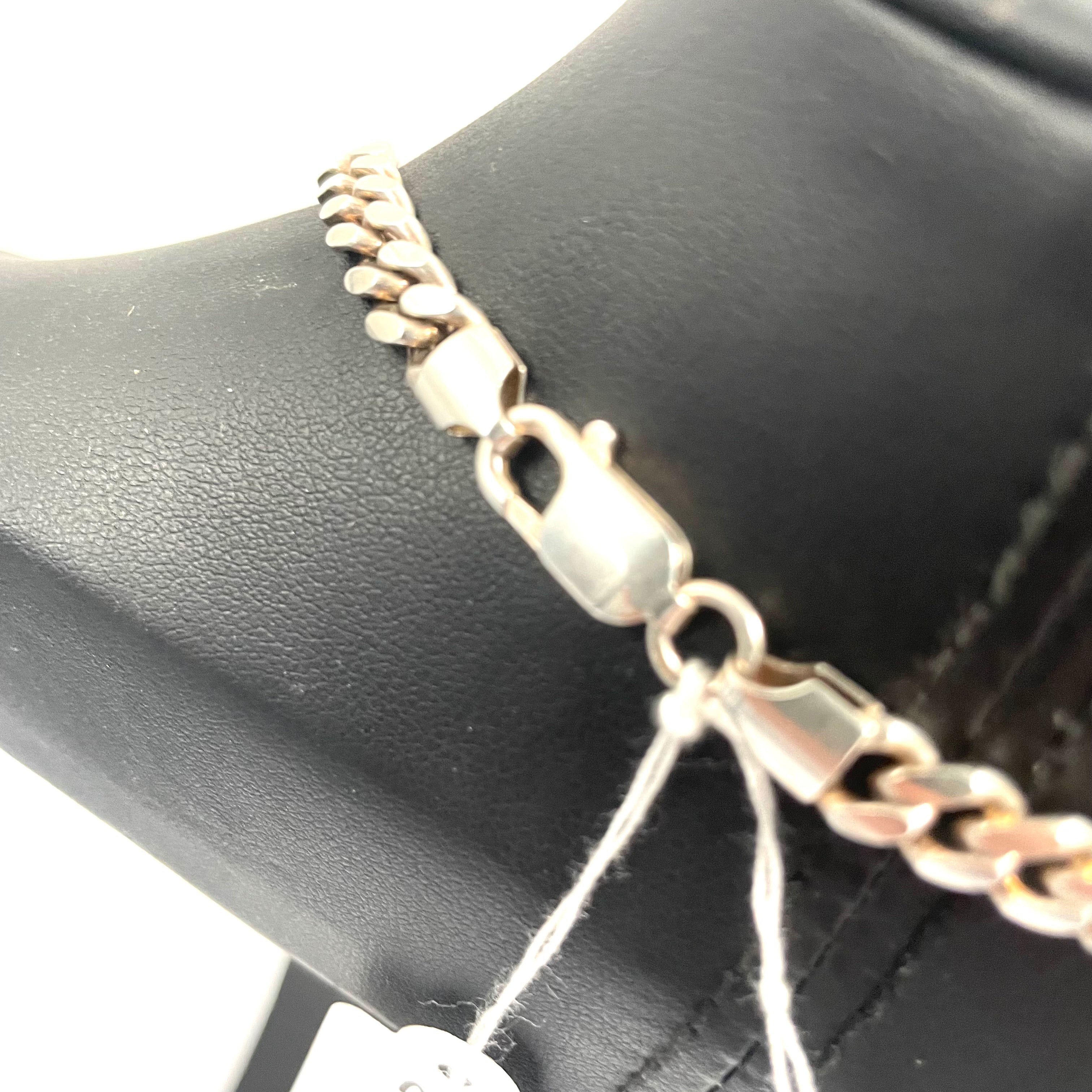 925 SILVER CURB CHAIN 25" 6MM