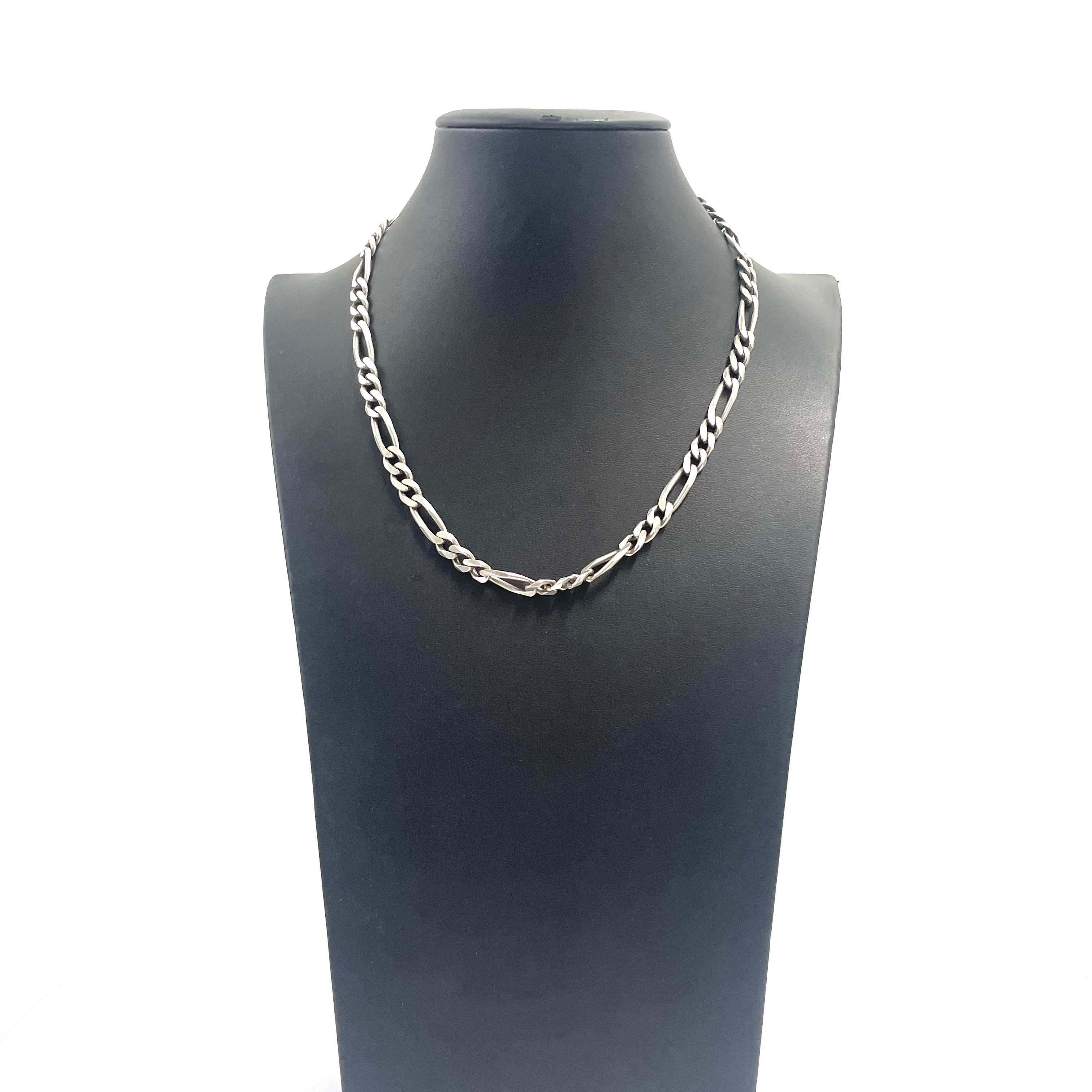 925 SILVER FIGARO CHAIN 19" 5MM