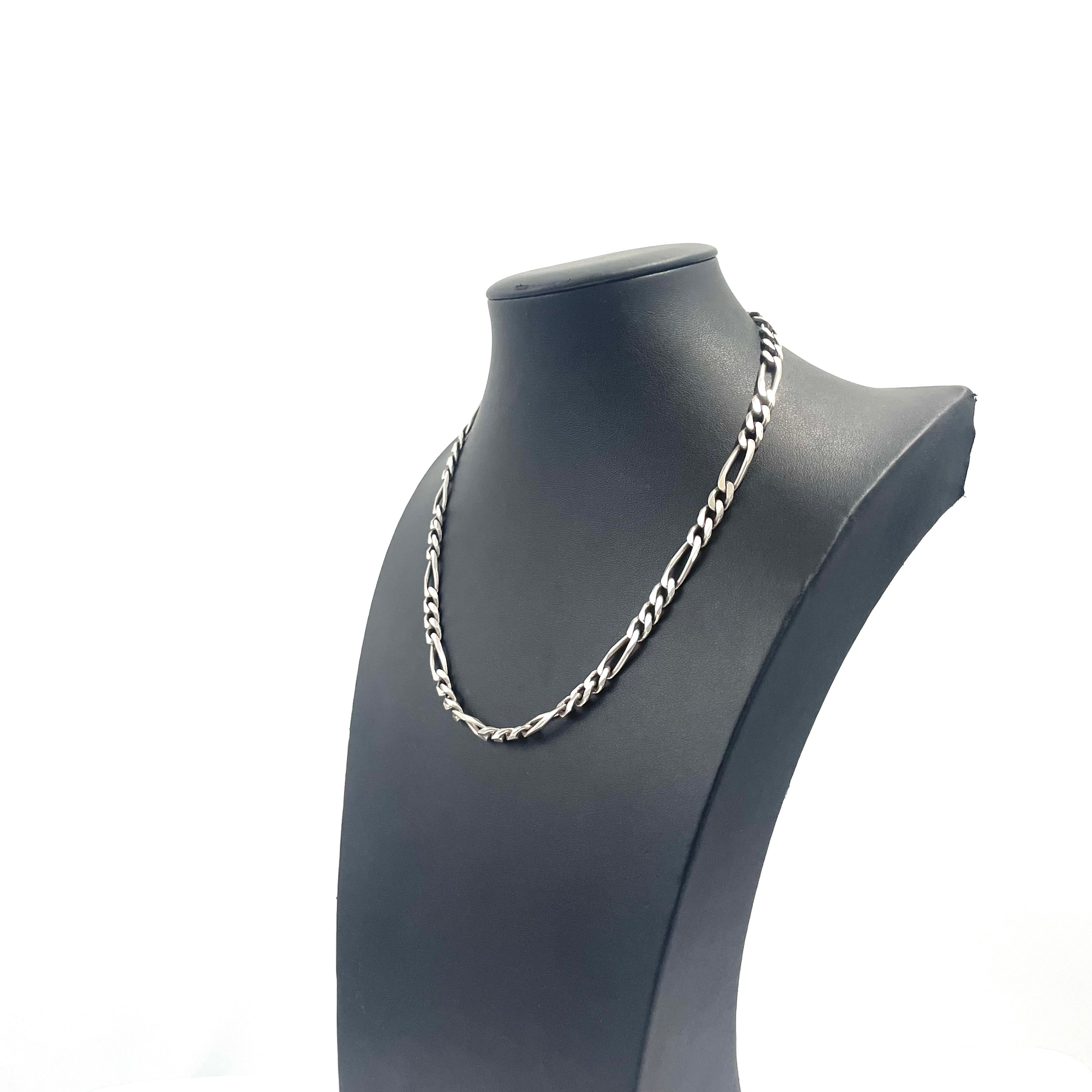 925 SILVER FIGARO CHAIN 19" 5MM