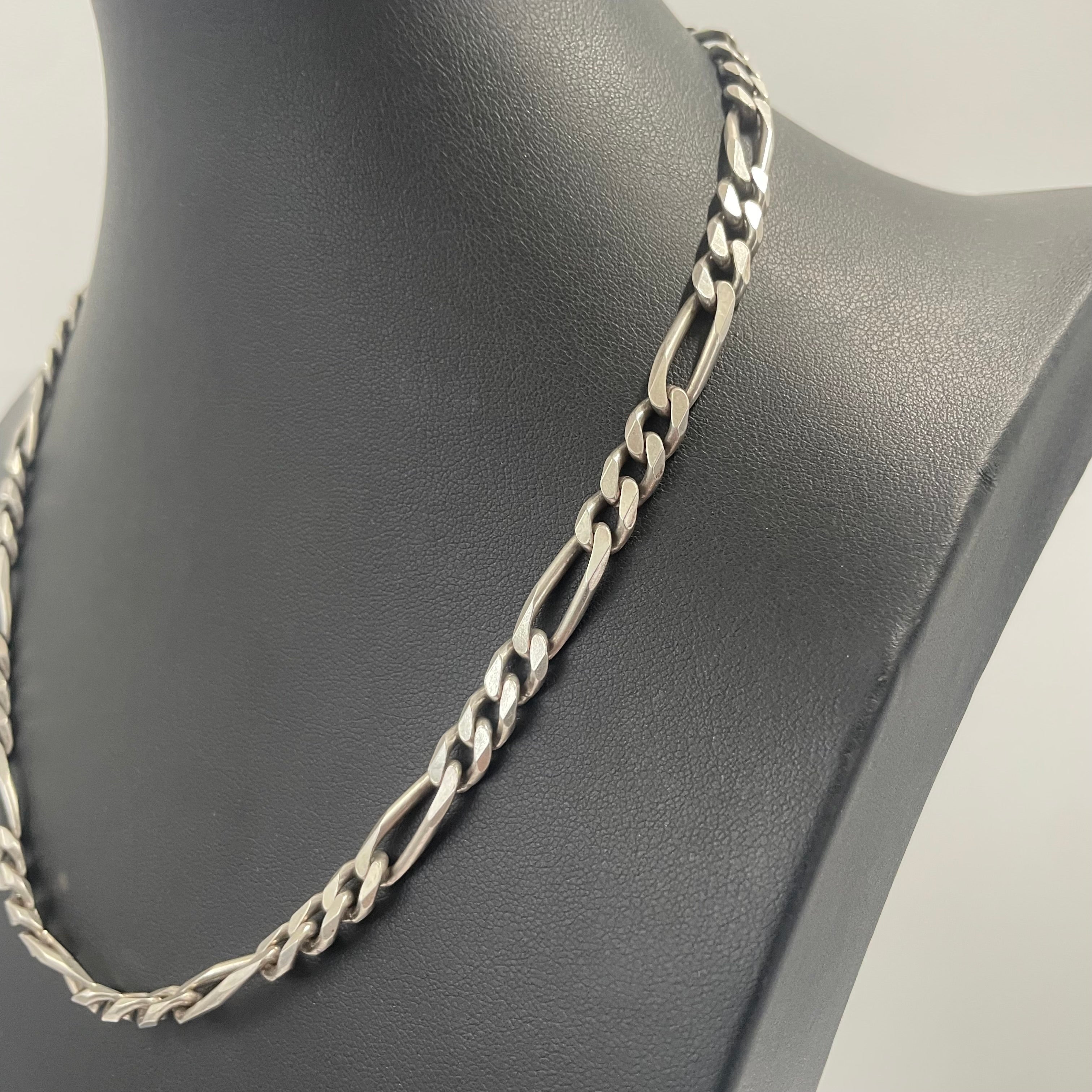 925 SILVER FIGARO CHAIN 19" 5MM
