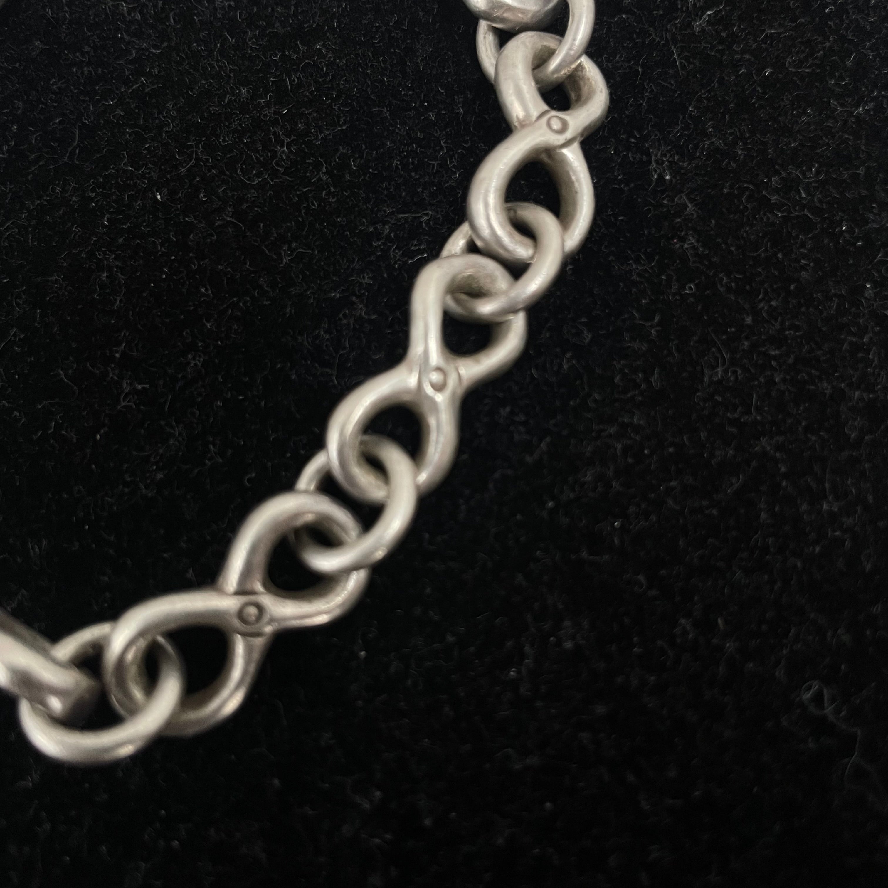 925 SILVER INFINITY LINK BRACELET 8" 9MM
