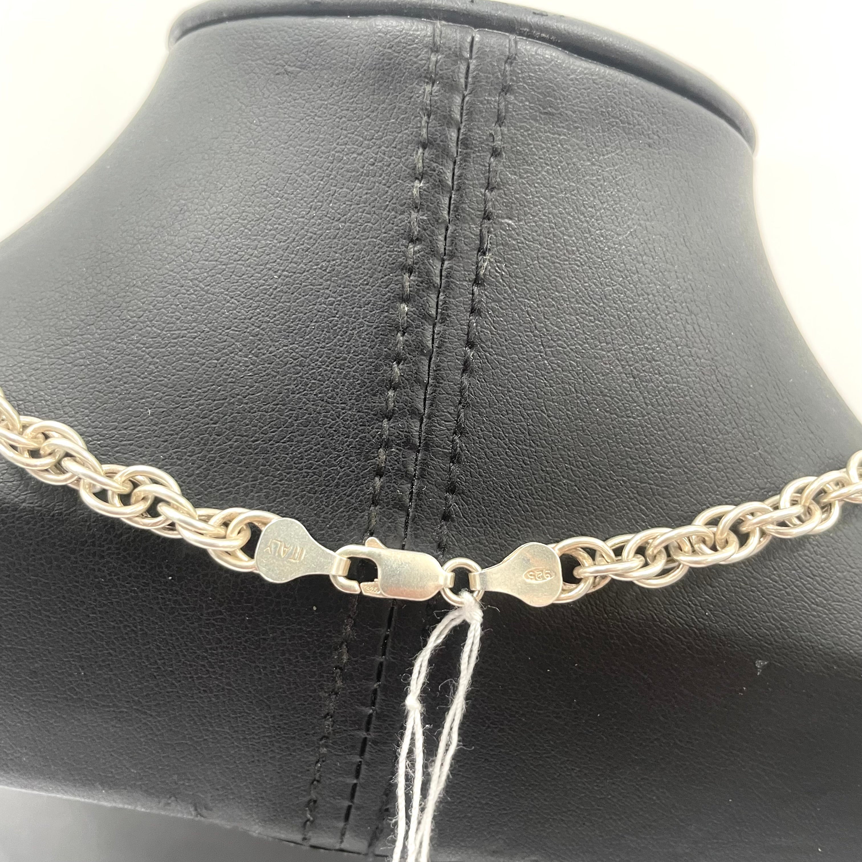 925 SILVER KING'S BYZANTINE CHAIN 20" 5MM