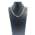 925 SILVER OPEN BELCHER CHAIN 18" 7MM