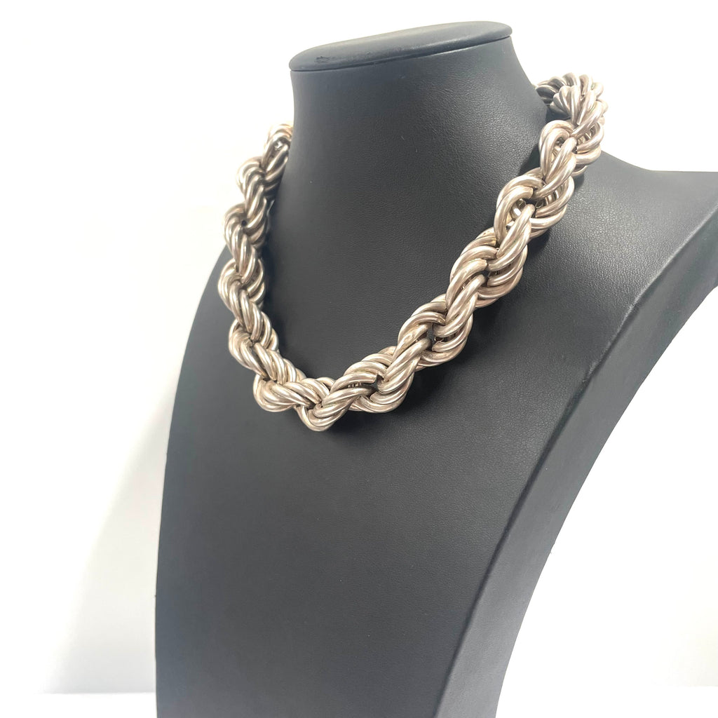 925 SILVER ROPE CHAIN 17.5" 16MM