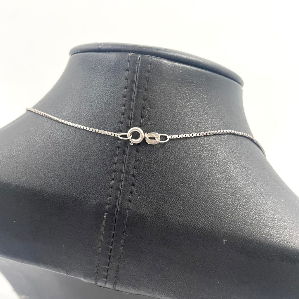 925 SILVER THIN BOX CHAIN 15" 1MM