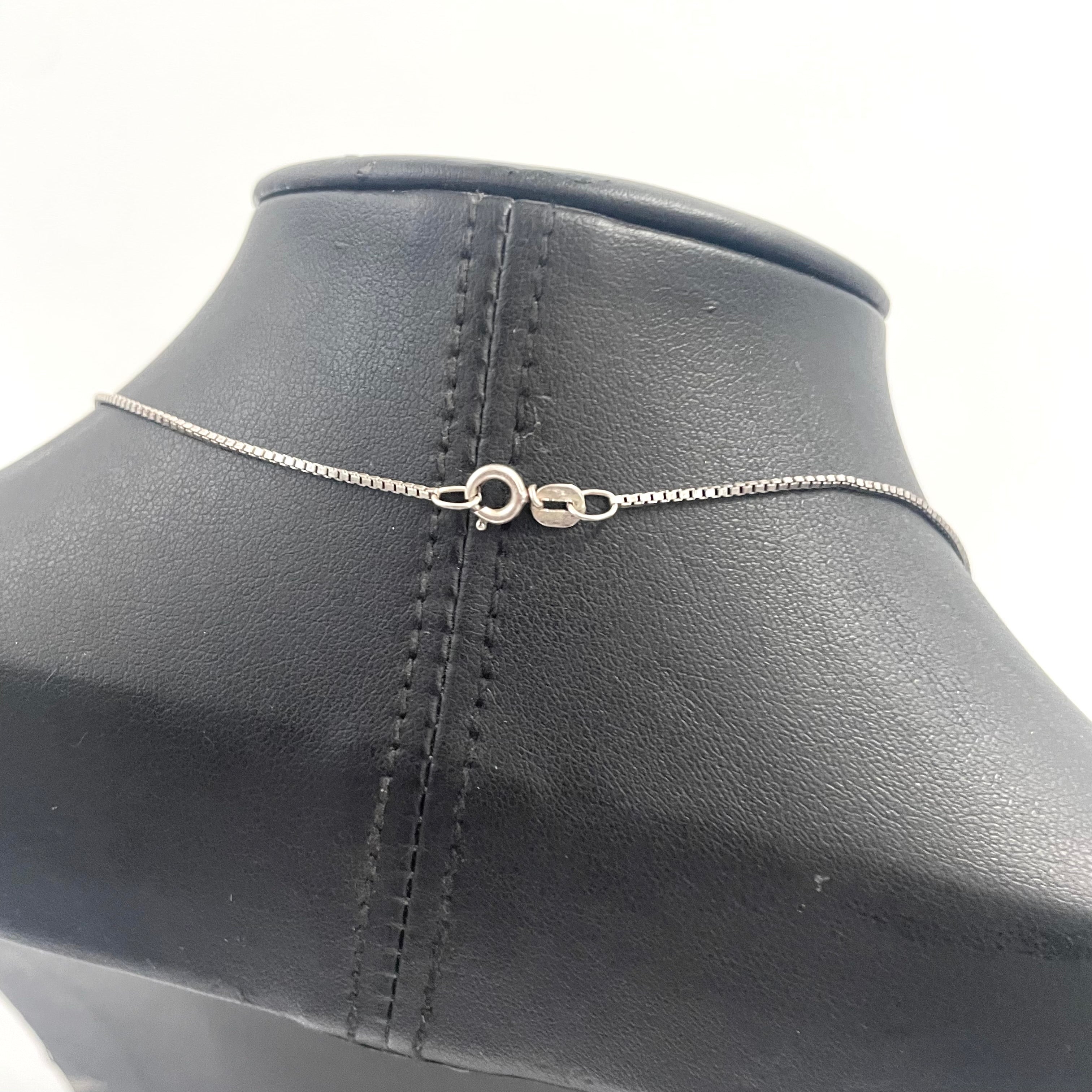 925 SILVER THIN BOX CHAIN 15" 1MM