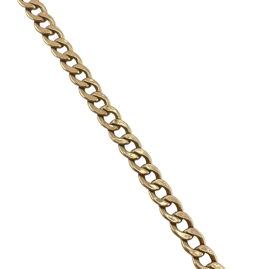 9ct Curb Bracelet 8.7" Carat: 9ct Gold Colour: Yellow Gold Width: 8mm Length: 8.7" Weight: 7.54g