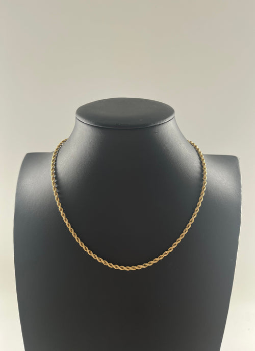 9ct Gold Rope Chain 16"