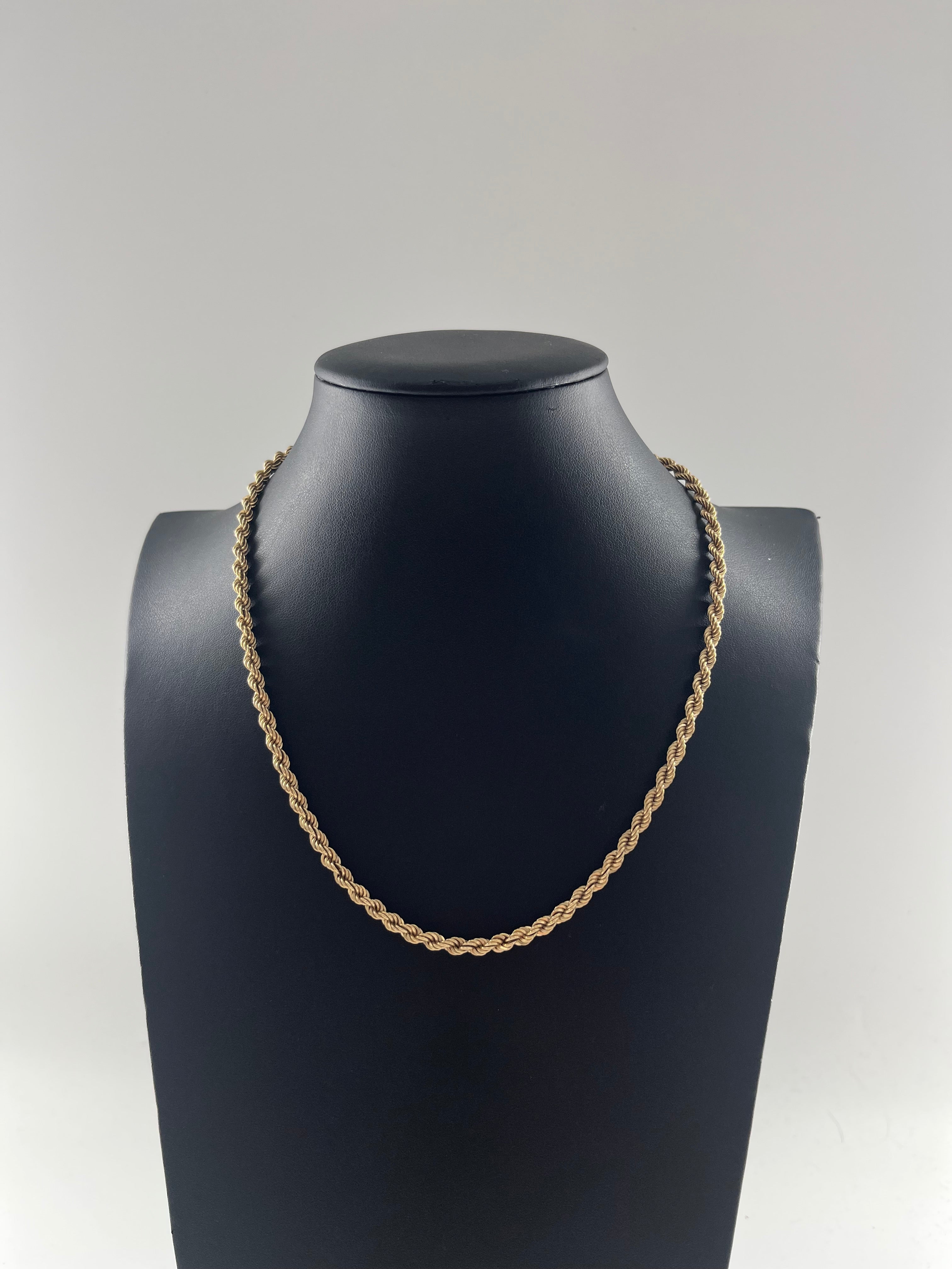 9ct Gold Rope Chain 18"